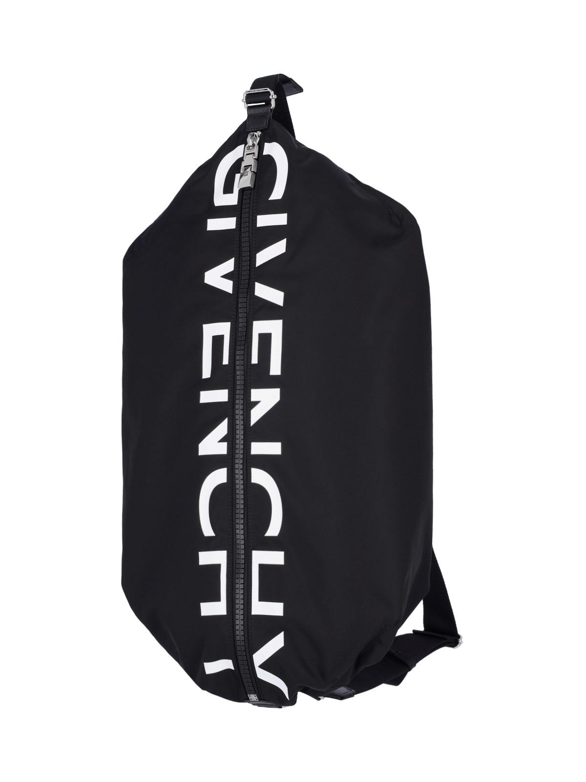 Shop Givenchy Gzip Medium Backpack In Black White