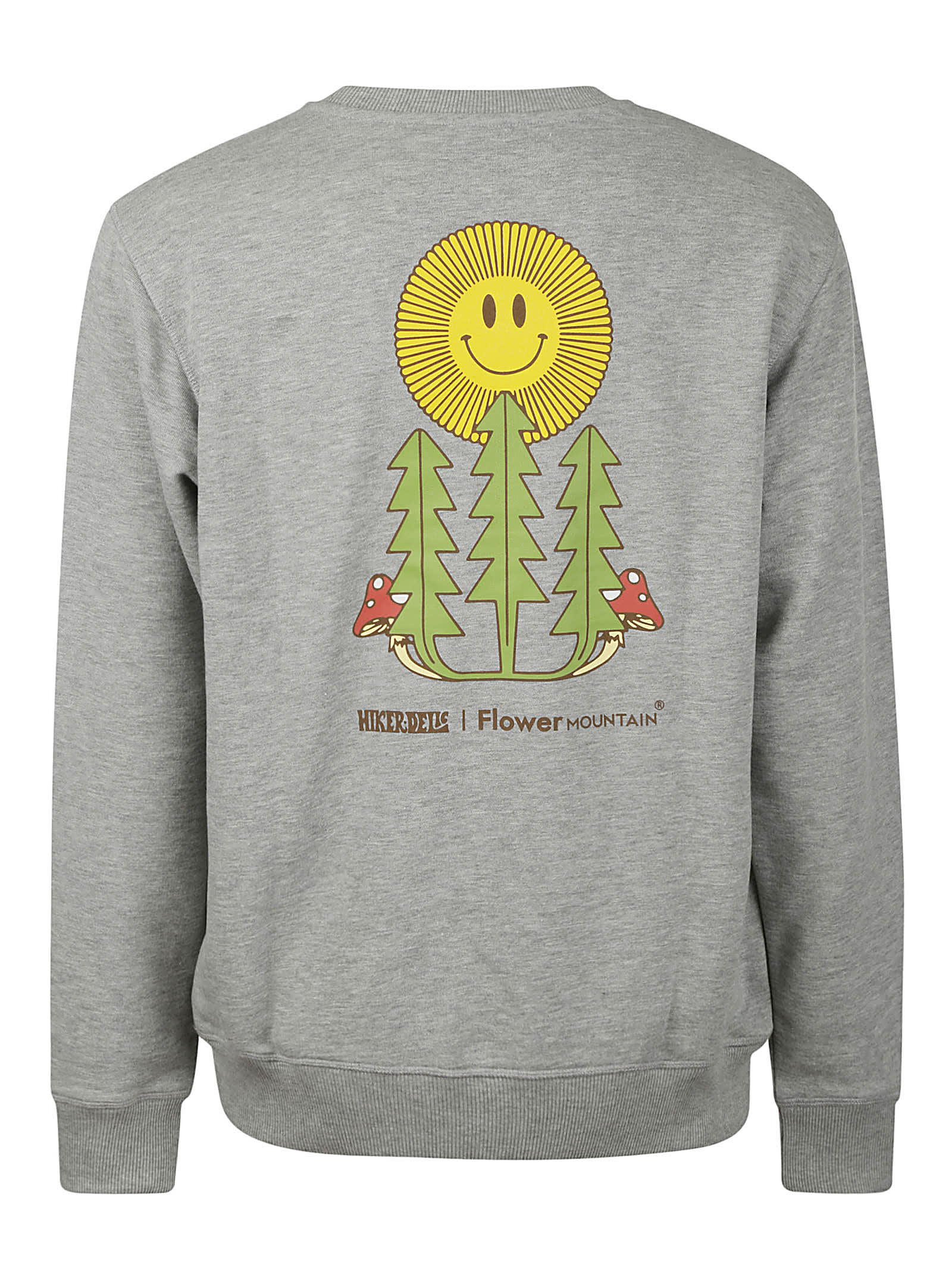 Shop Flower Mountain Sweatshirt Hikerdelic In Grey