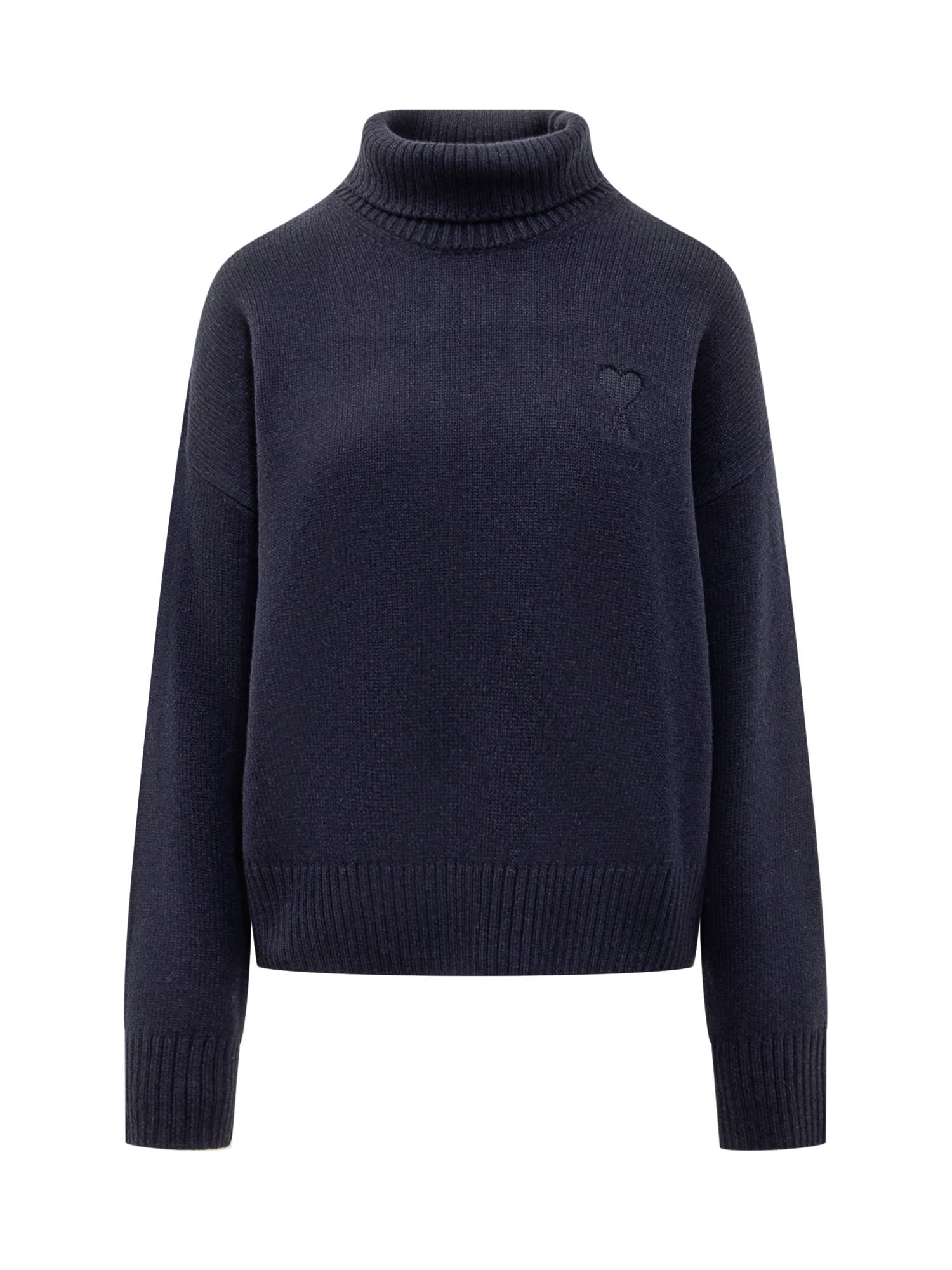 AMI ALEXANDRE MATTIUSSI SWEATER WITH LOGO 