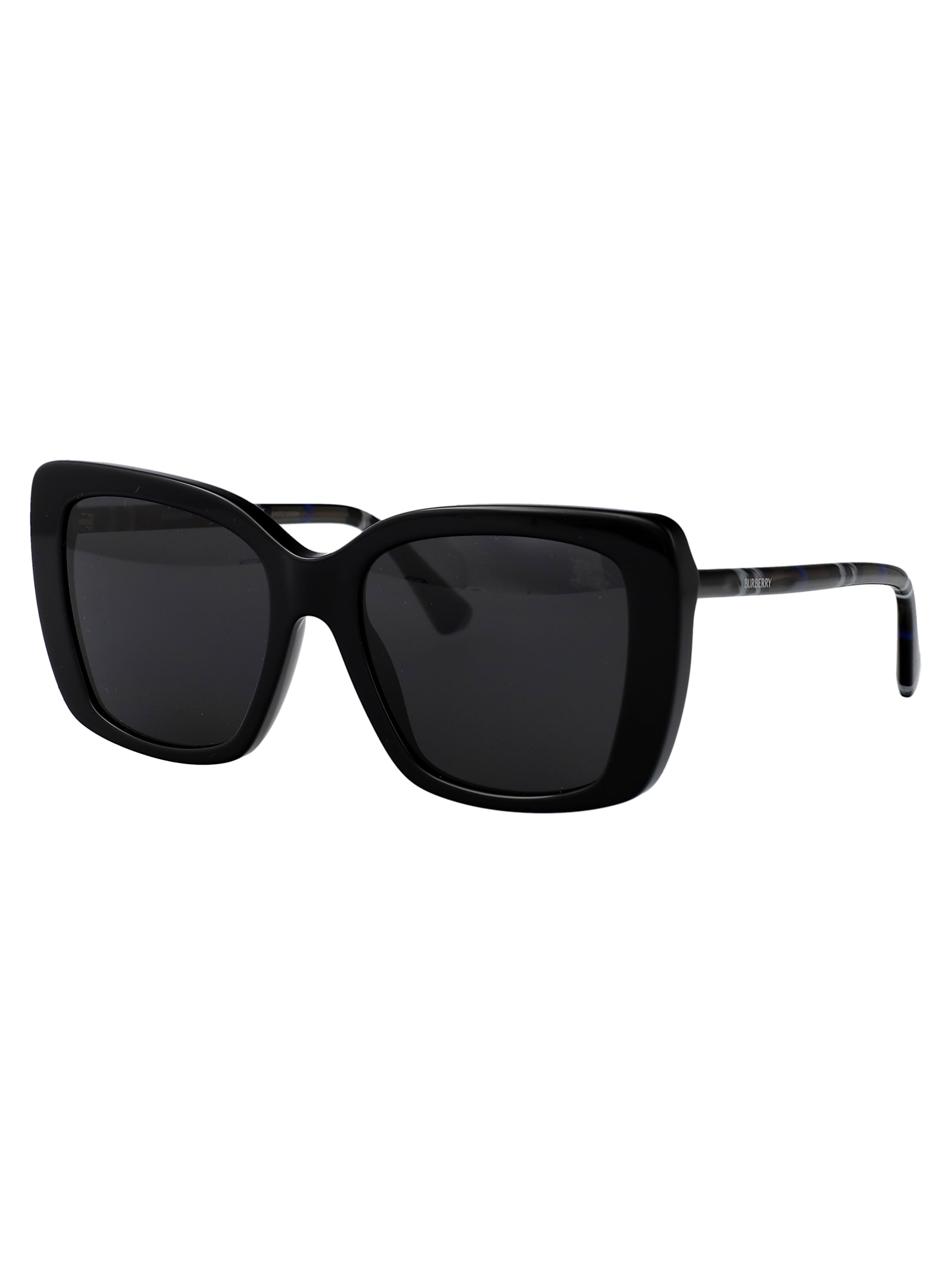 Burberry Eyewear 0be4456 Sunglasses In Black