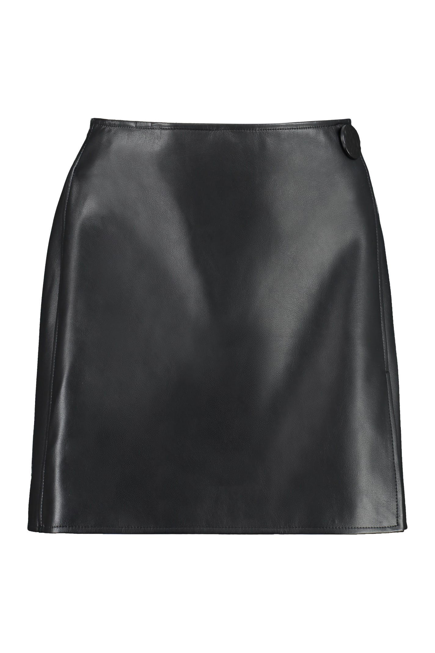 Shop Stand Studio Vegan Leather Mini Skirt In Black