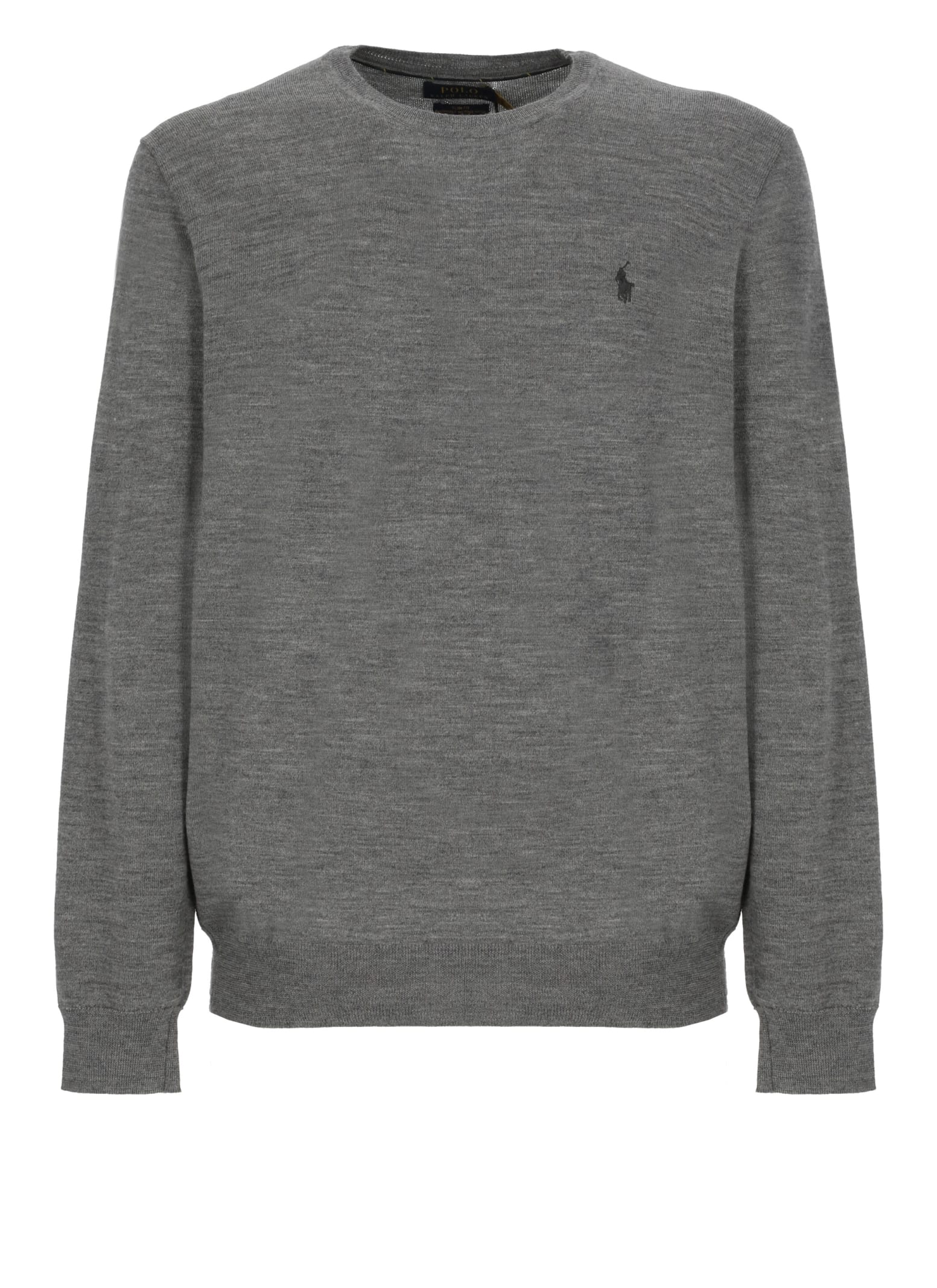 Ralph Lauren Pony Sweater In Gray