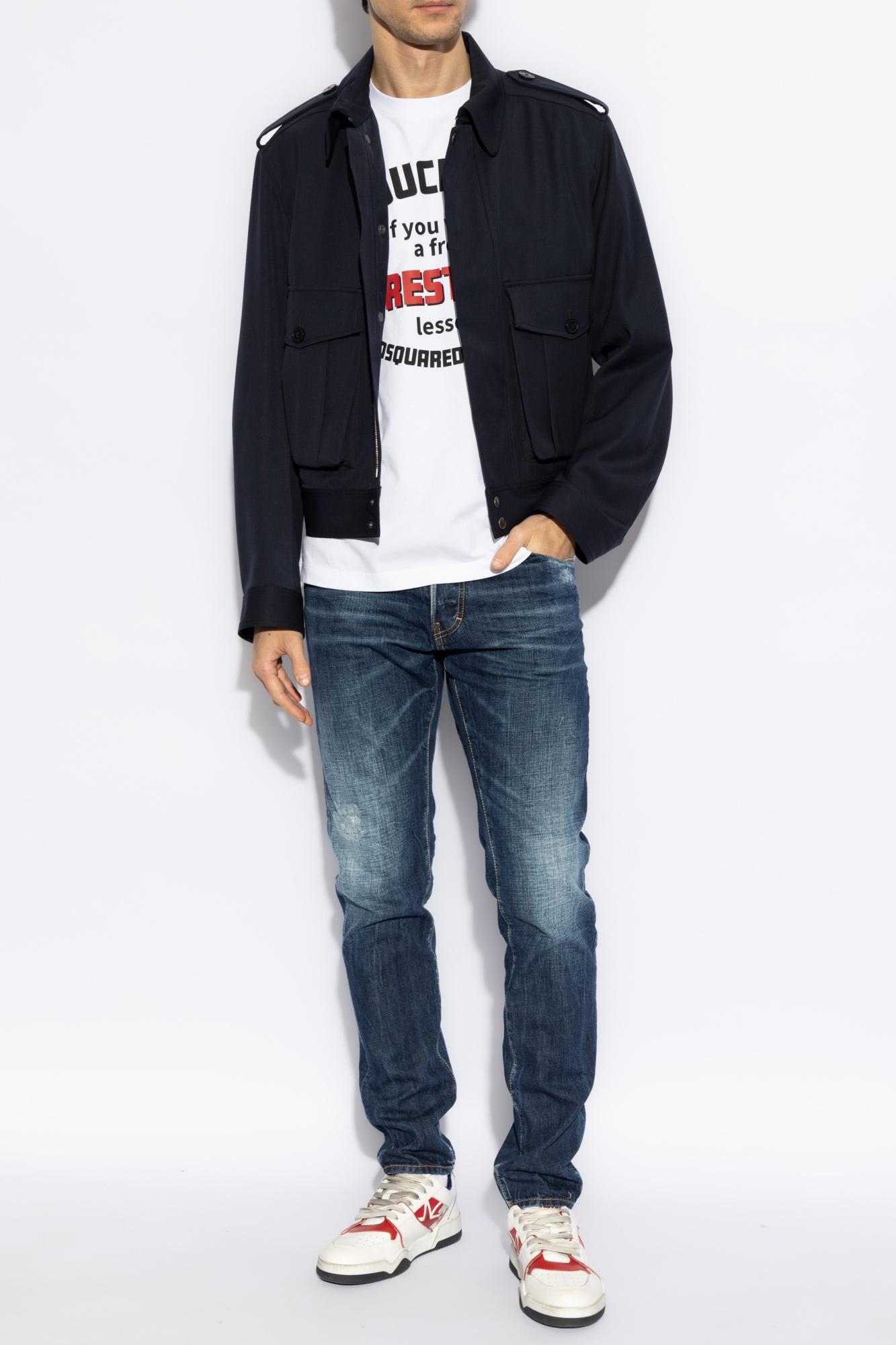 Shop Dsquared2 T-shirt With Logo In White
