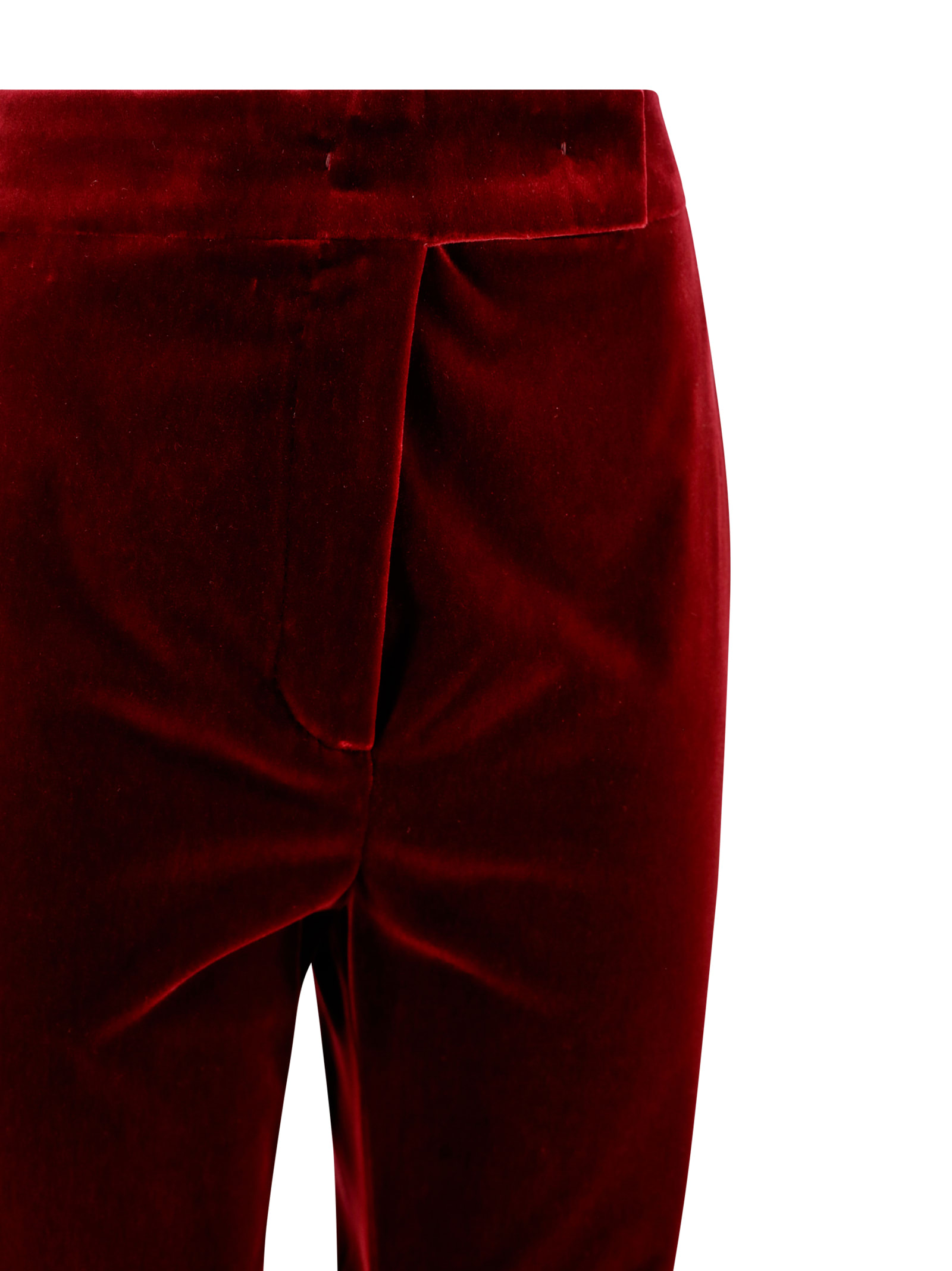 Shop Max Mara Soft Velvet Trousers