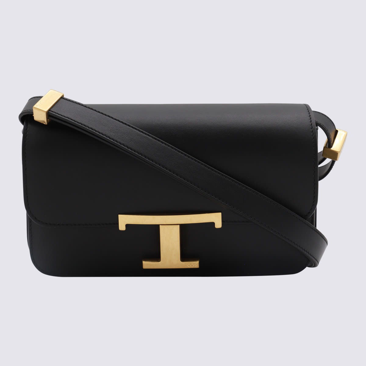 Shop Tod's Black Leather Crossbody Bag