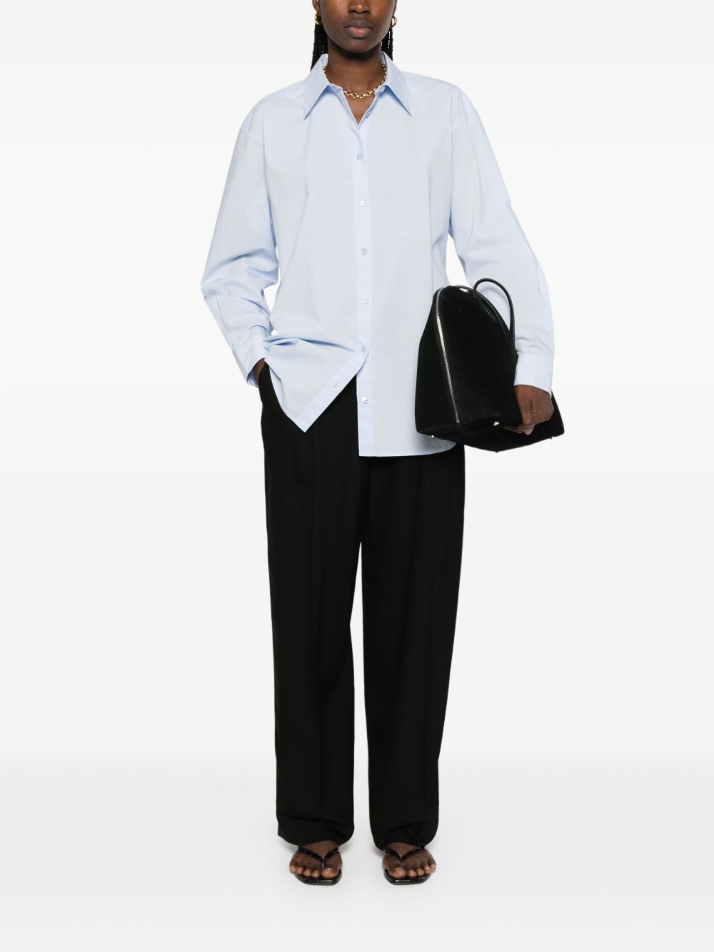 Totême Organic Cotton Shirt In Blue