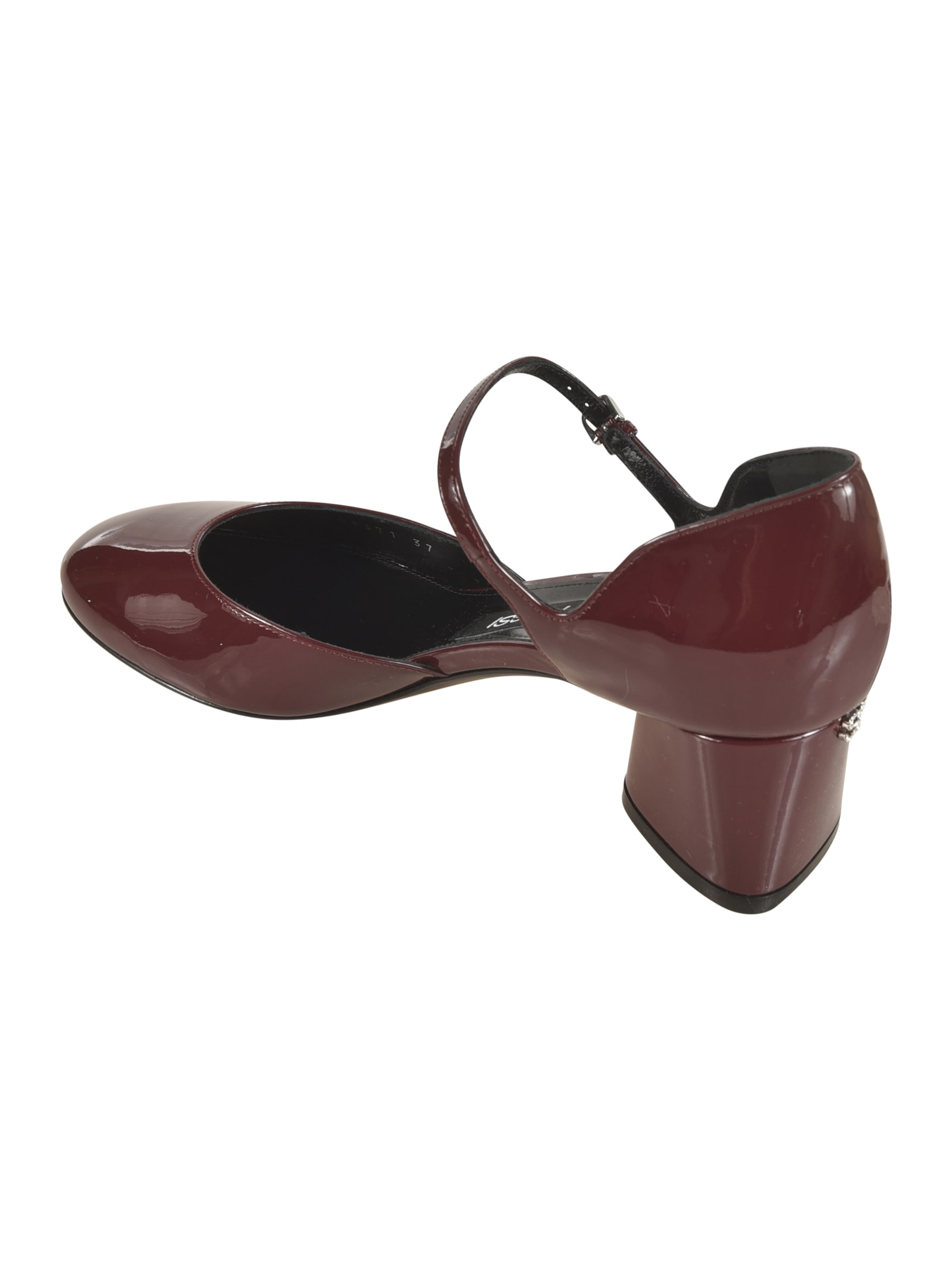 Shop Sergio Rossi Pilier Pumps In Wine