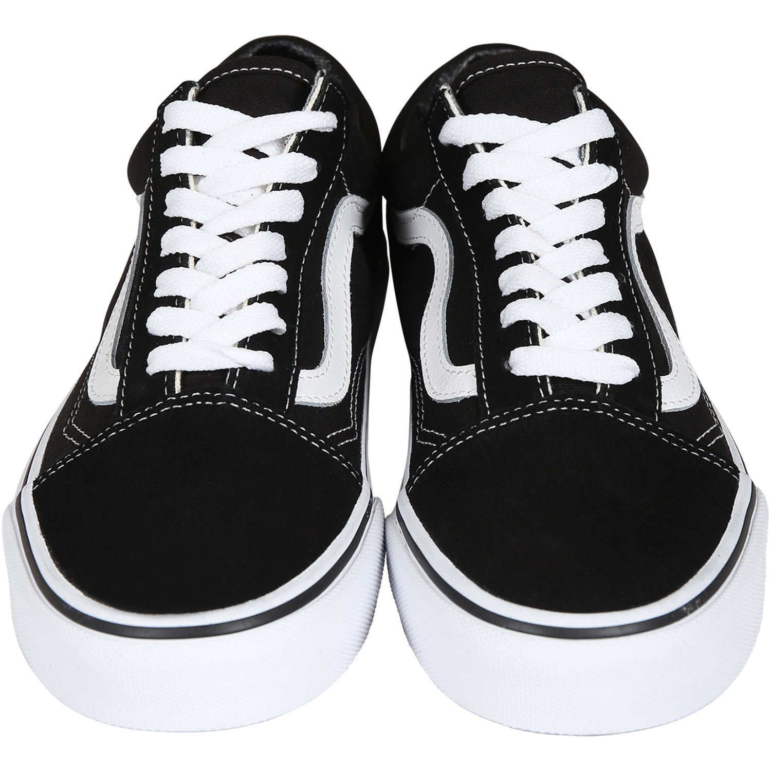 Vans Old Skool Platform Canvas And Suede Platform Trainers