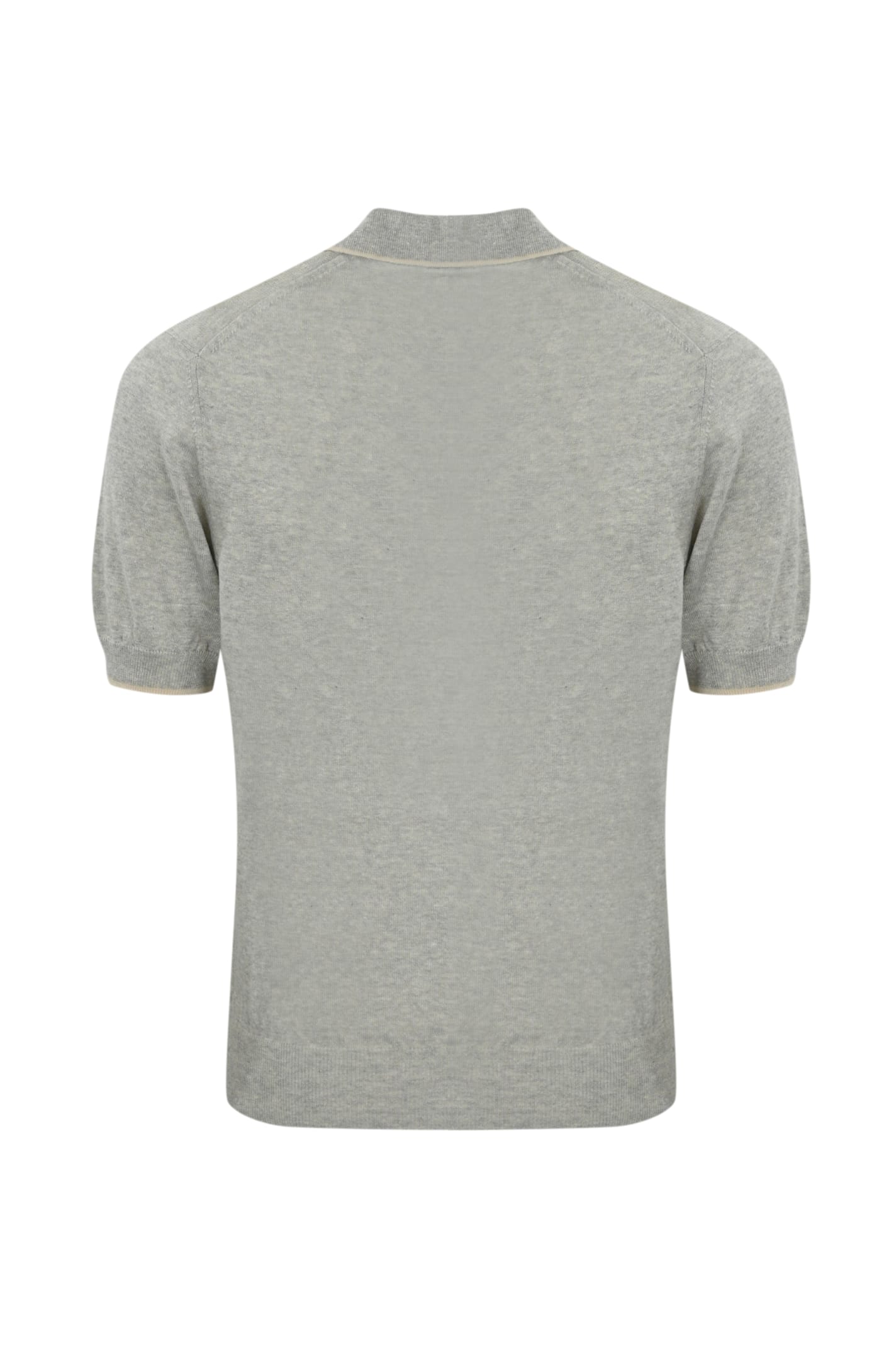 Fedeli Linen And Cotton Knitted Polo Shirt