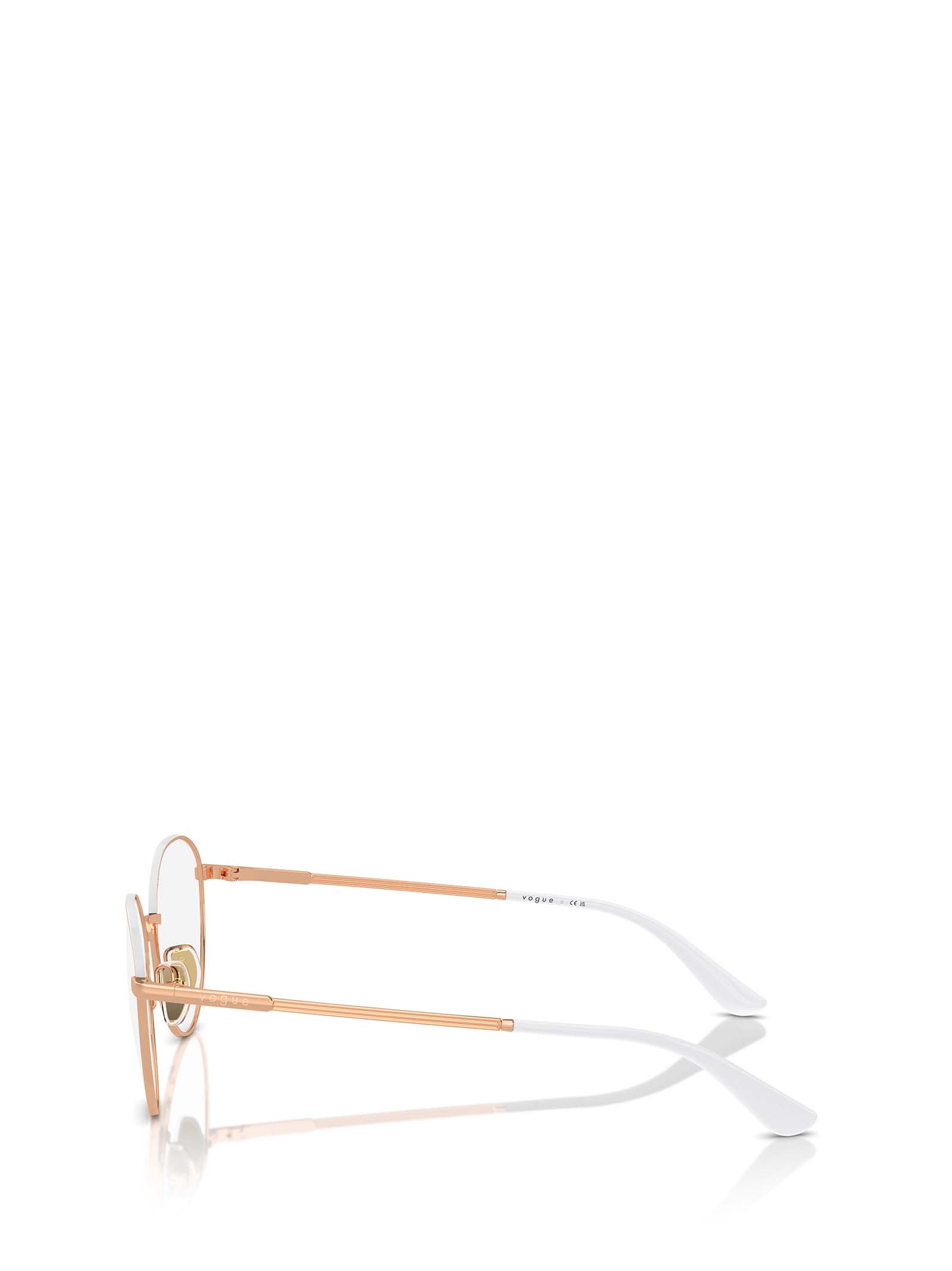 Shop Vogue Eyewear Vo4306 Rose Gold / Top White Glasses