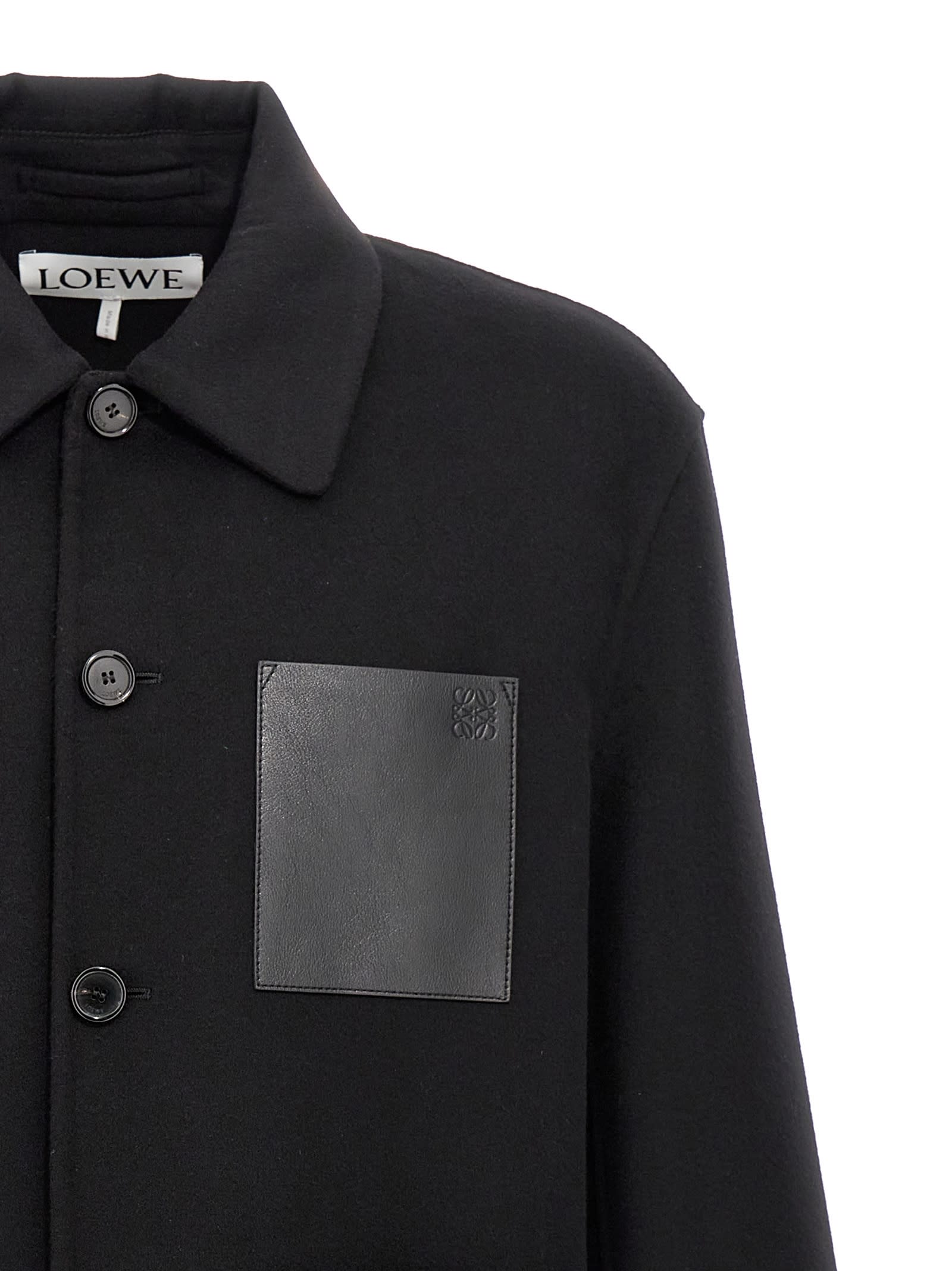 Shop Loewe Workwear Jacket In Black