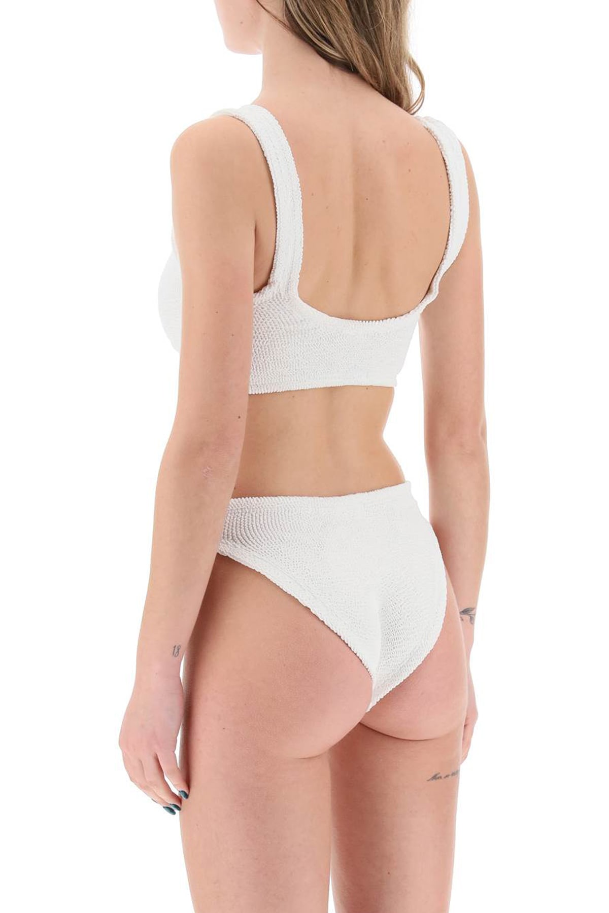Shop Hunza G Bonnie Bikini Set In White (white)
