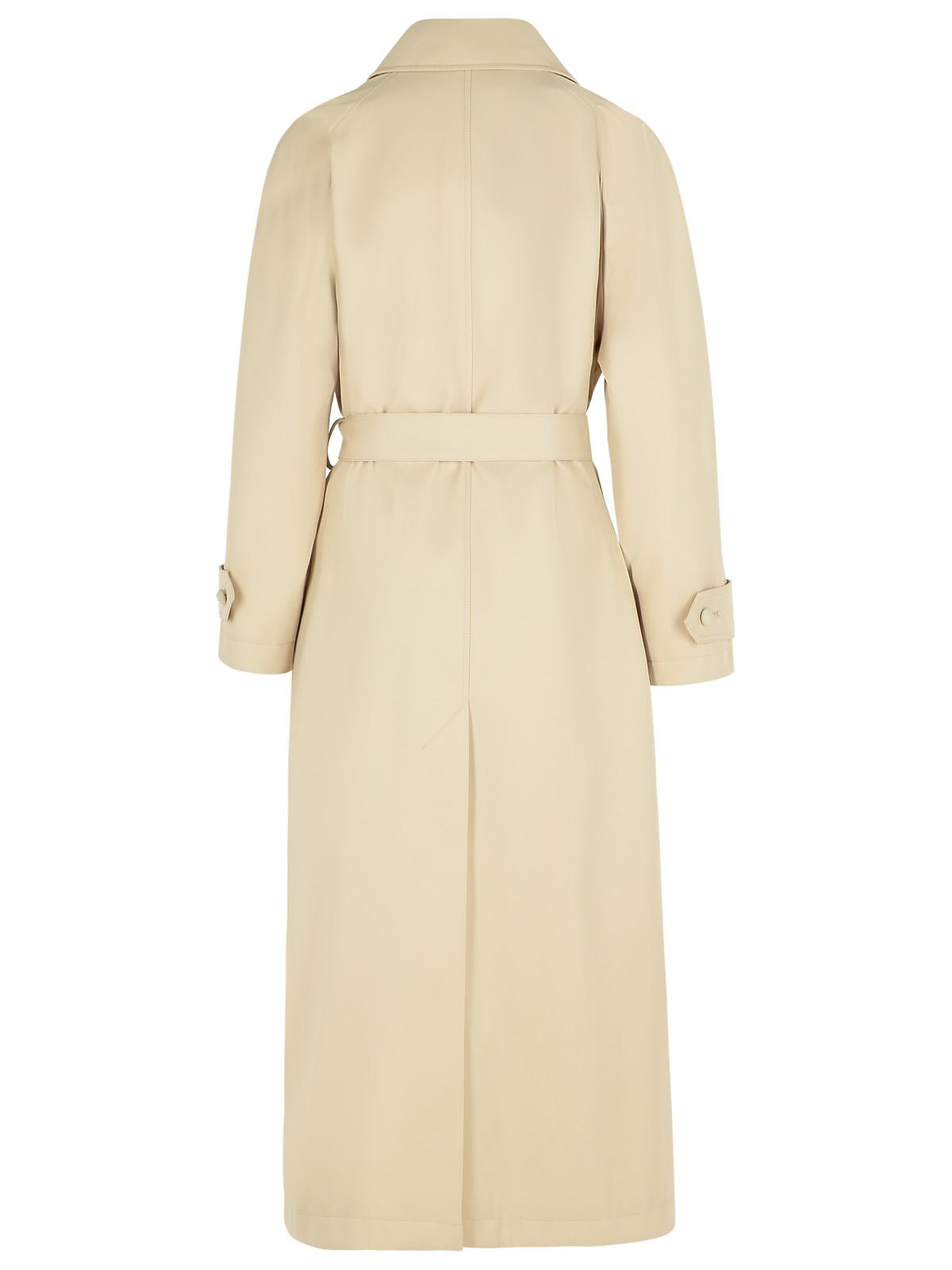 Dolce & Gabbana 'over' Beige Polyester Blend Trench Coat In Beige