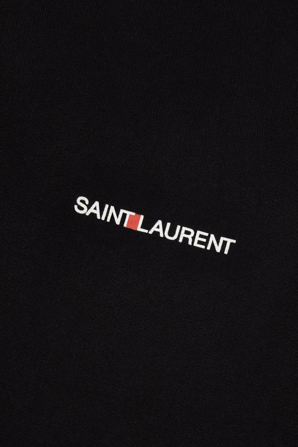 Shop Saint Laurent Black Cotton Sweatshirt In 1035