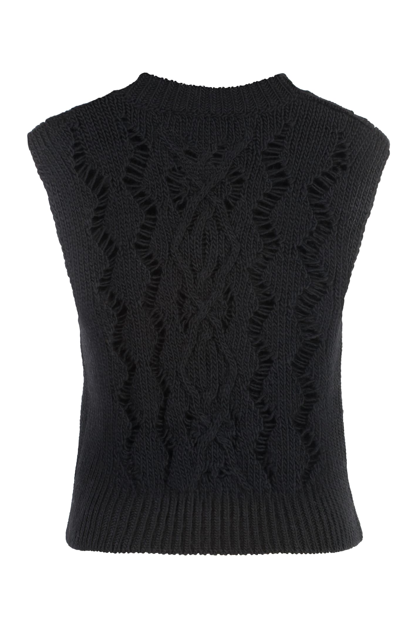 Shop Our Legacy Cable Michigan Wool Vest In Black