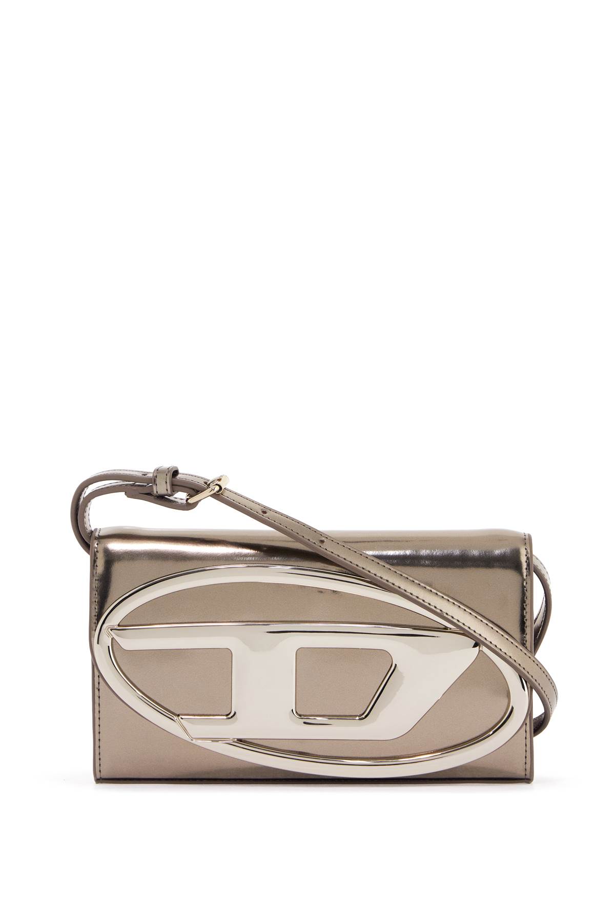 Shop Diesel Mini Crossbody Shoulder Bag With In Gold