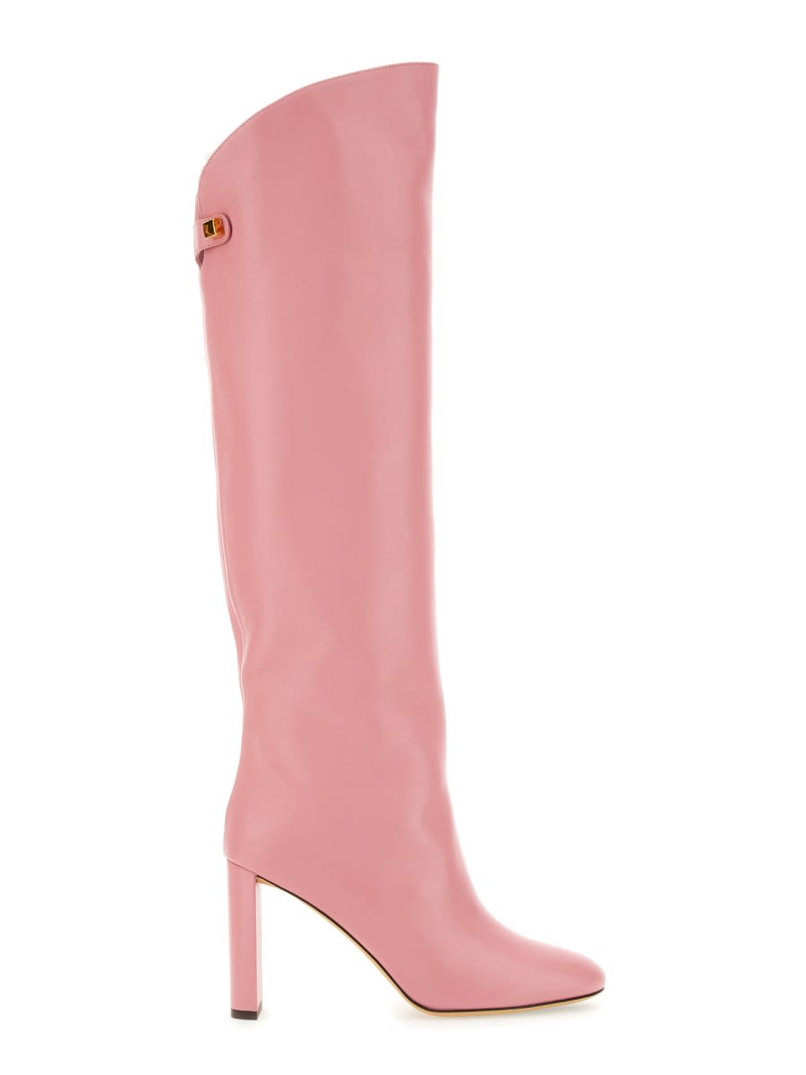 Shop Maison Skorpios Adriana Boot In Pink