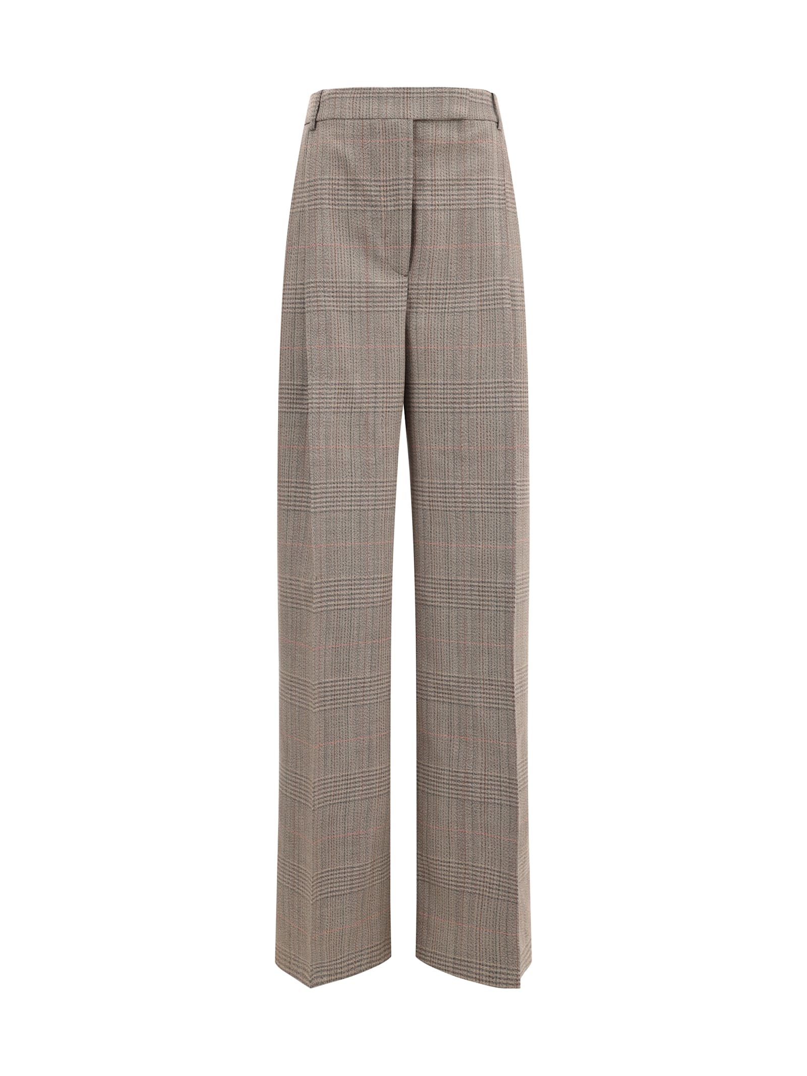 Róhe Prince Of Wales Wide Leg Pants