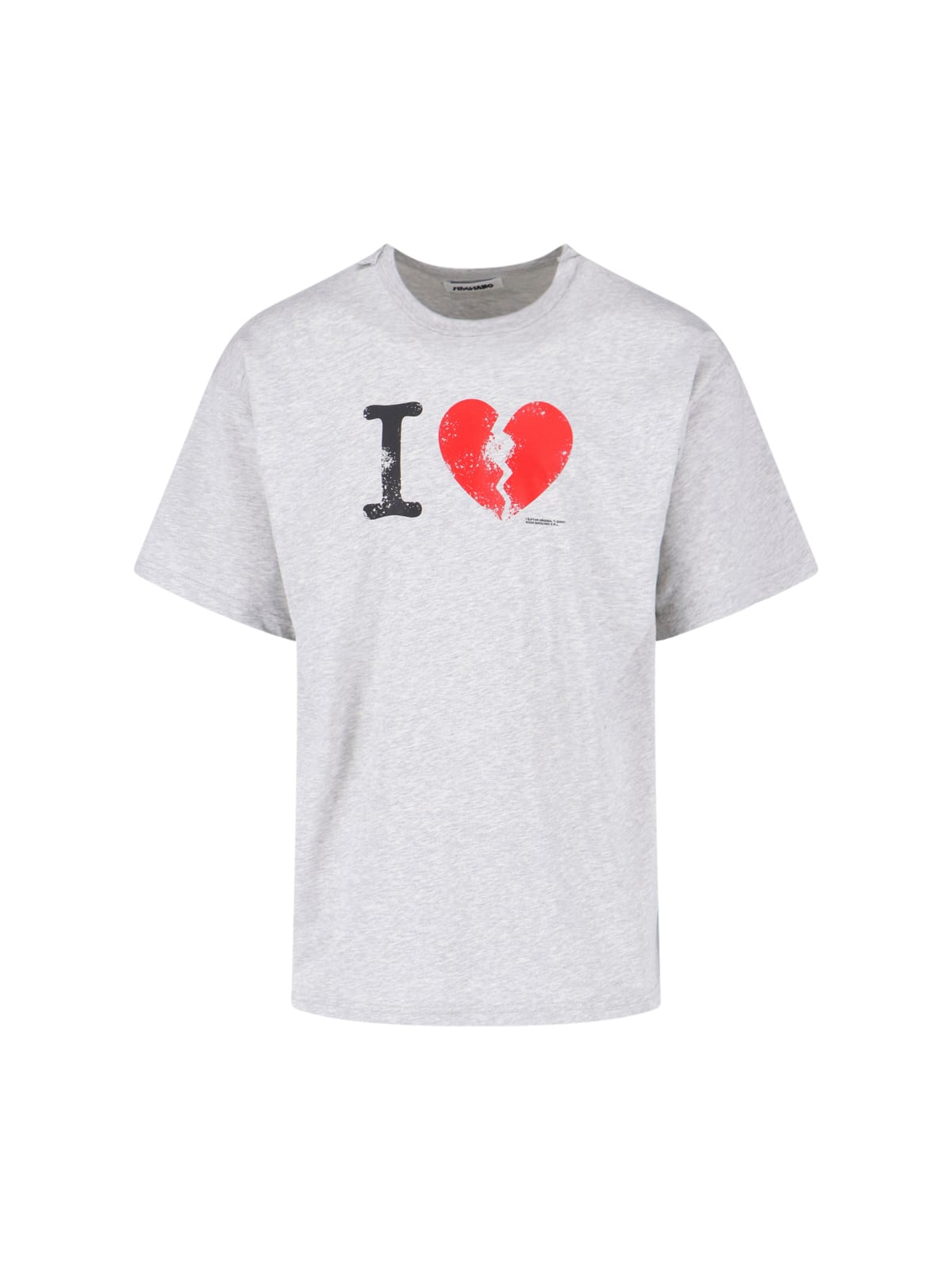 Magliano Graphic Print Crew Neck Short Sleeve T-shirt In Gray