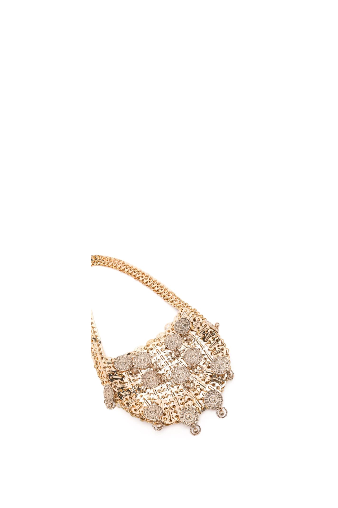 Shop Rabanne Handbag In Golden