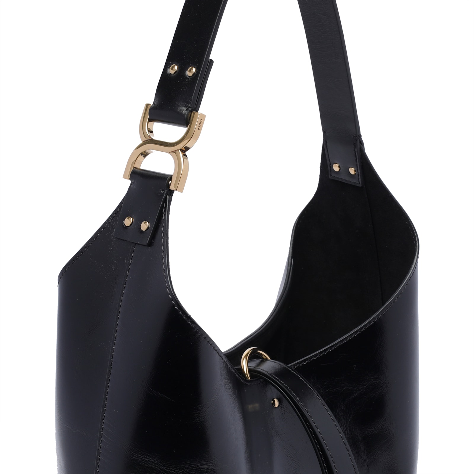 Shop Chloé Small Marcie Hobo Bag In Black