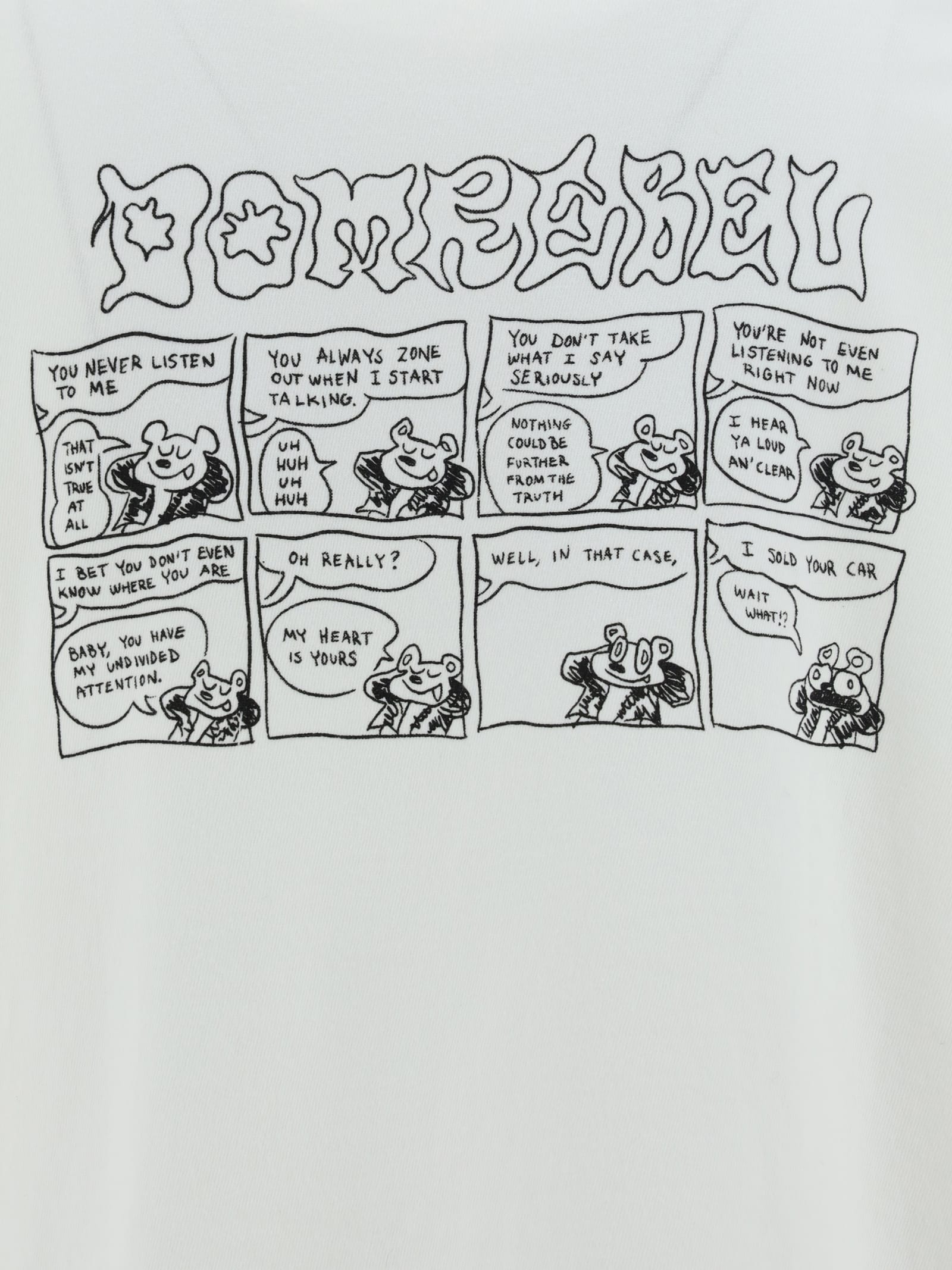 Shop Domrebel Speak T-shirt In Ivory