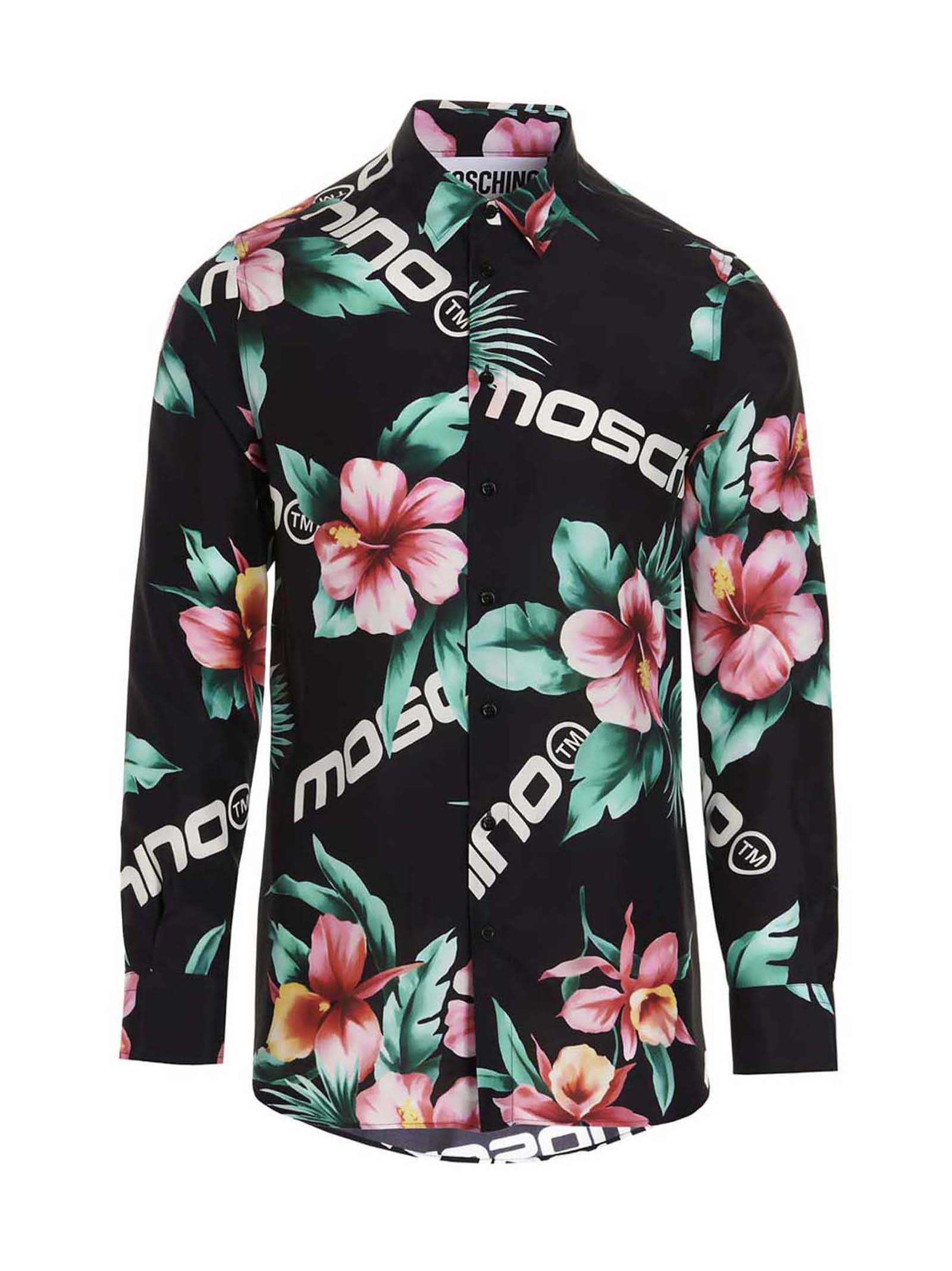 Moschino Hibiscus Print Shirt