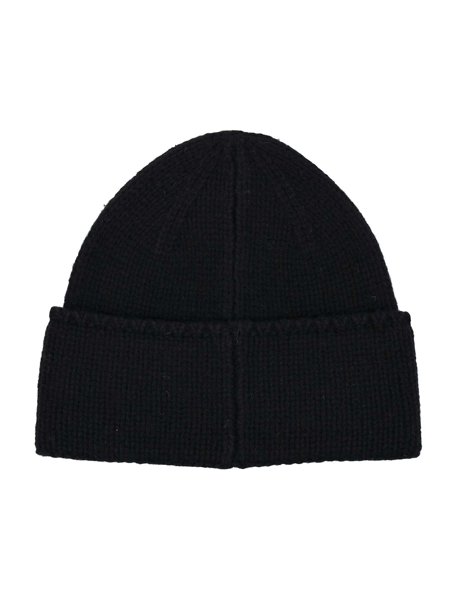 Polo Ralph Lauren Wool Knit Beanie With Embroidered Logo In Black