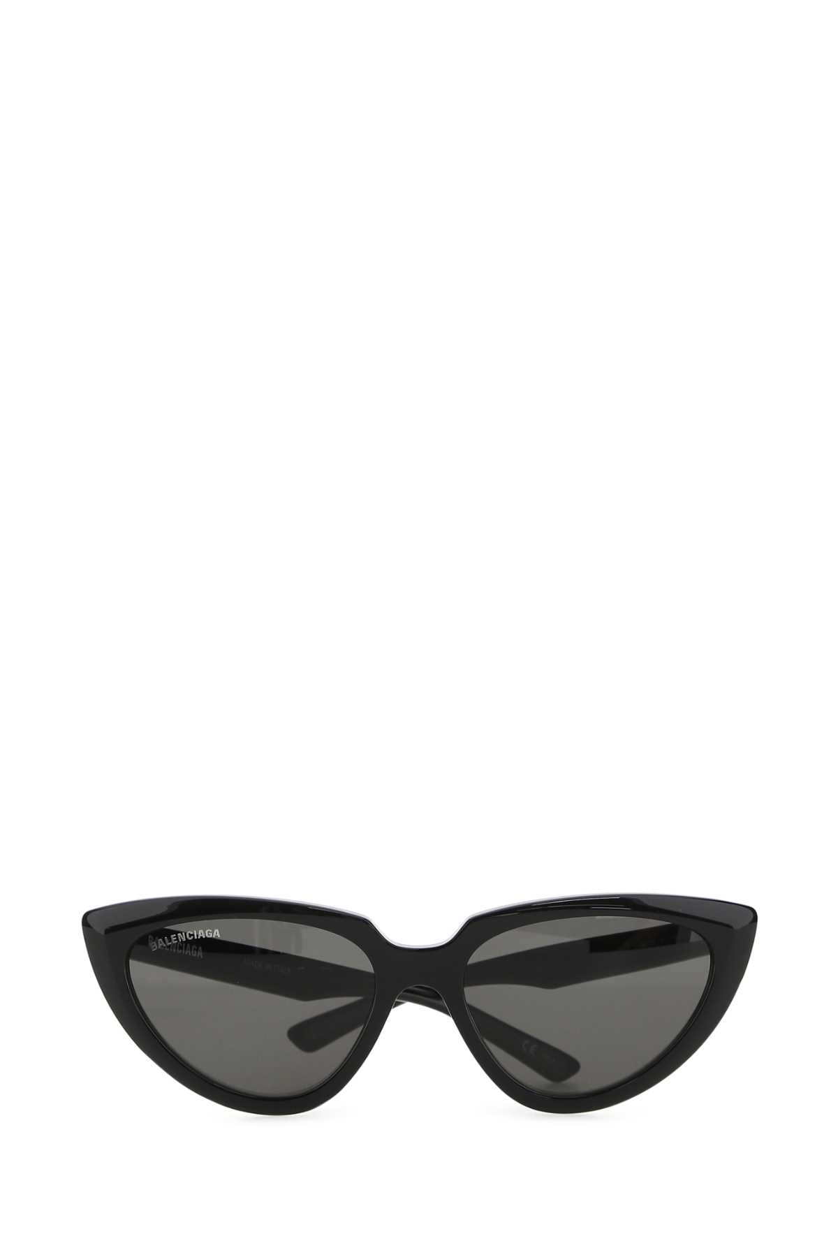 Shop Balenciaga Black Acetate Sunglasses In 1000