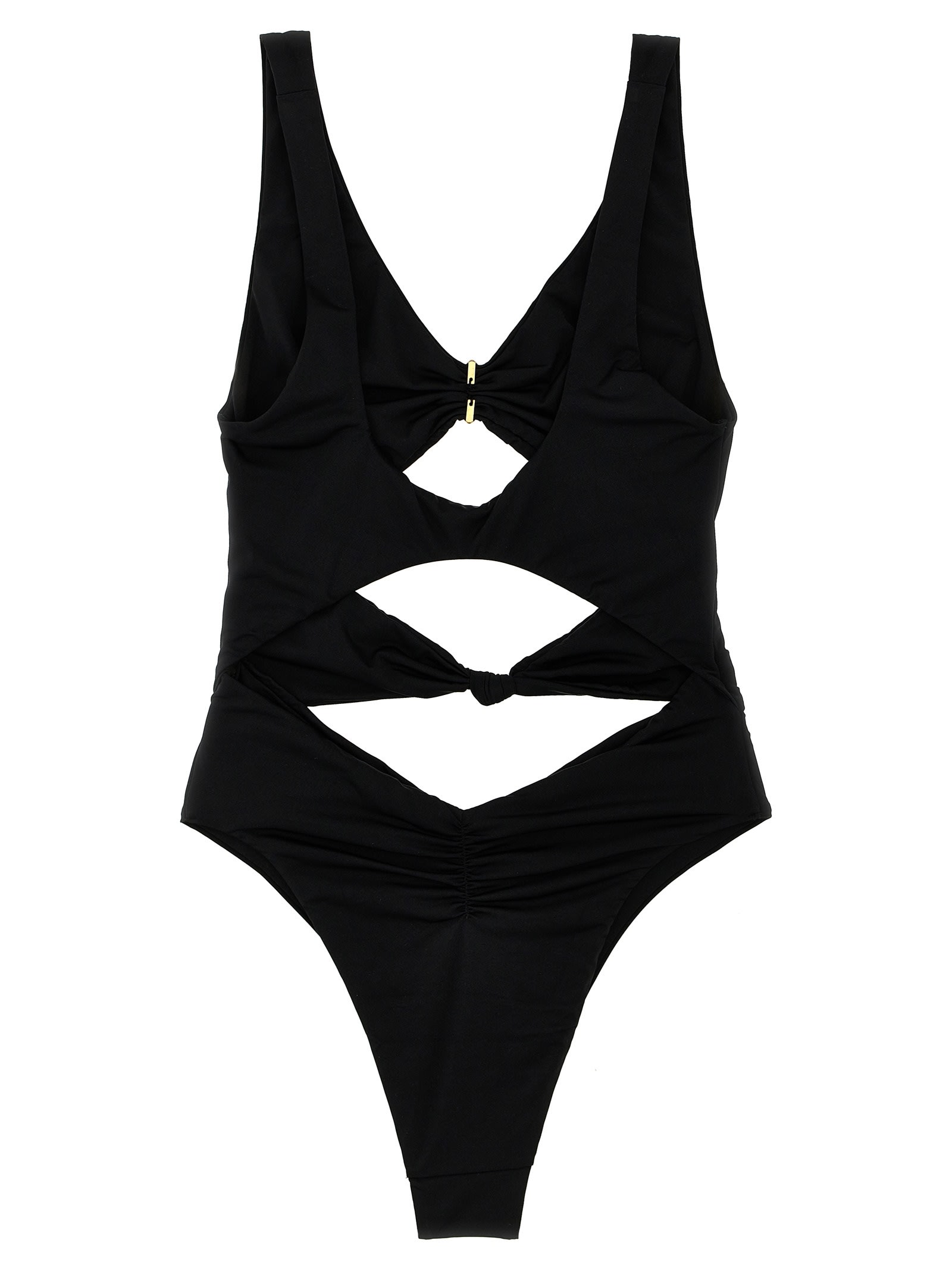 ELISABETTA FRANCHI KNOT ONE-PIECE SWIMSUIT