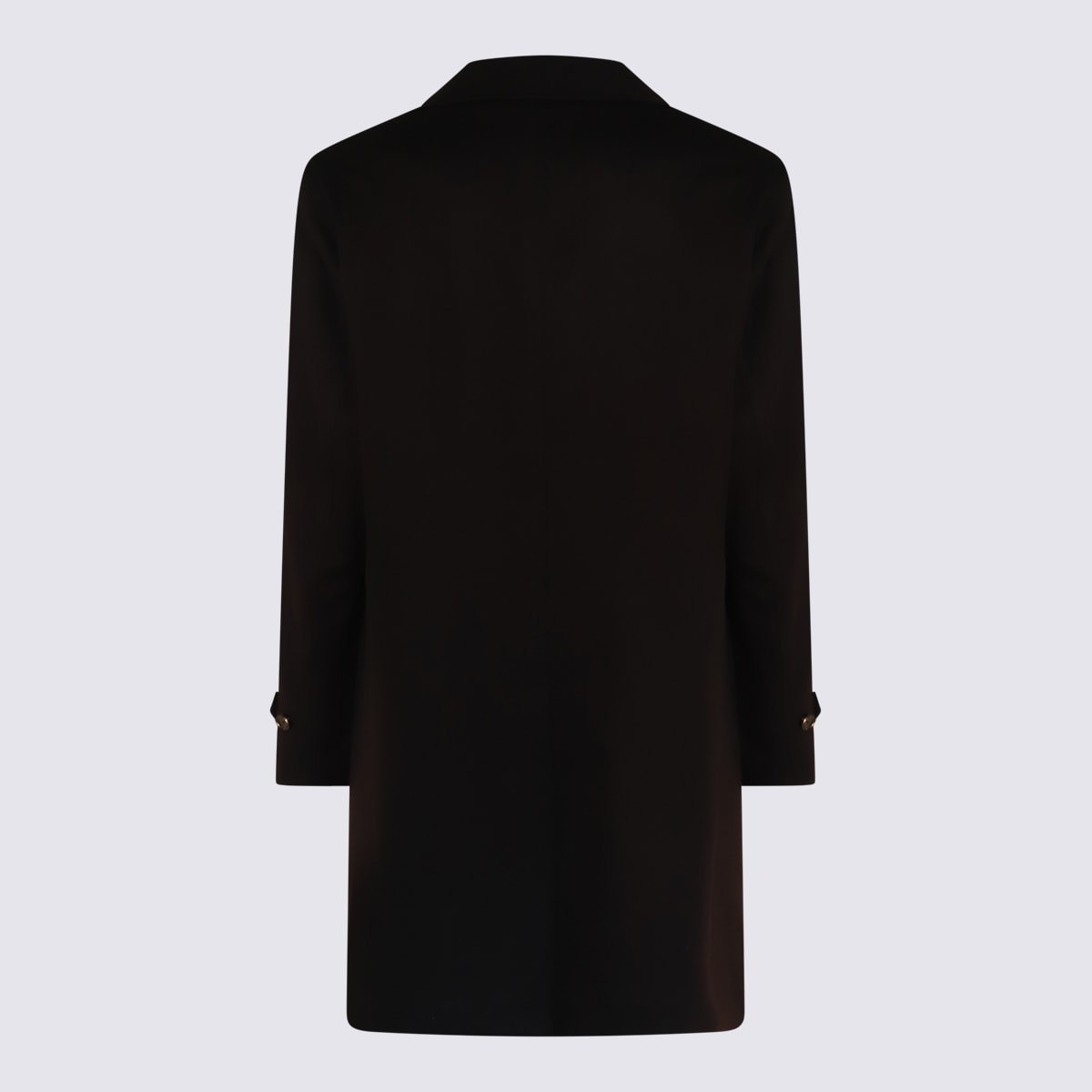 Shop Lardini Black Wool Coat