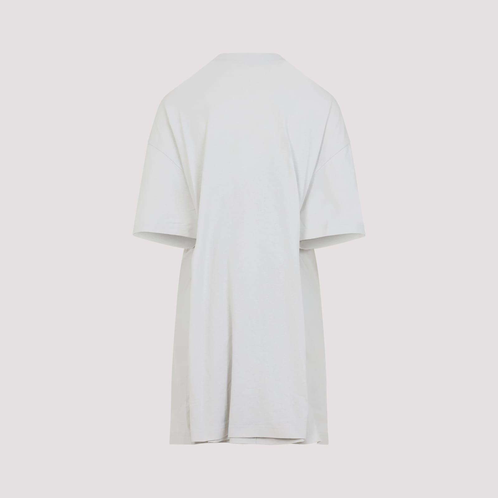 Balenciaga Semi Fitted Cotton T-shirt Dress In White
