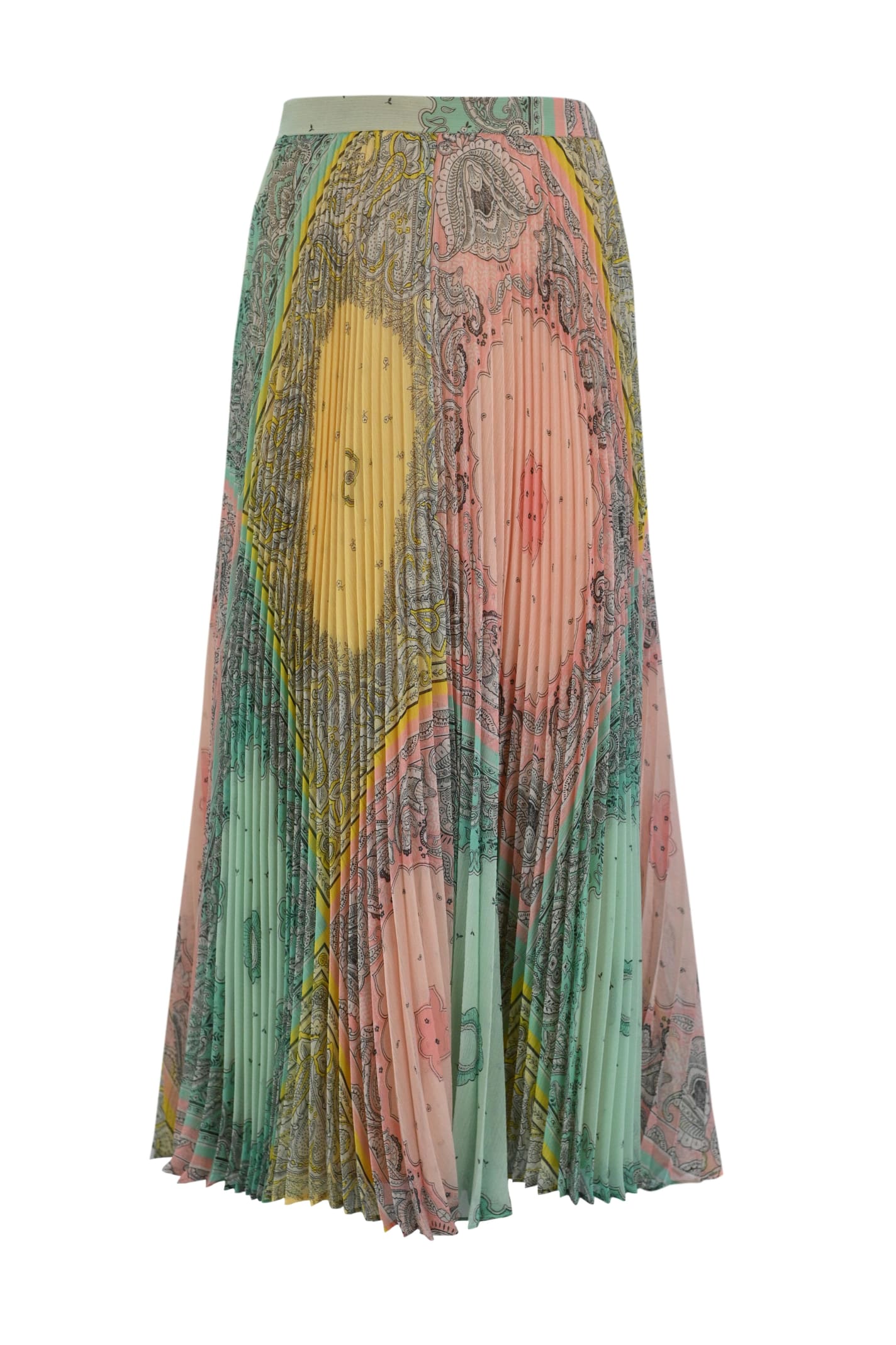 TwinSet Long Skirt With Bandana Patchwork Print