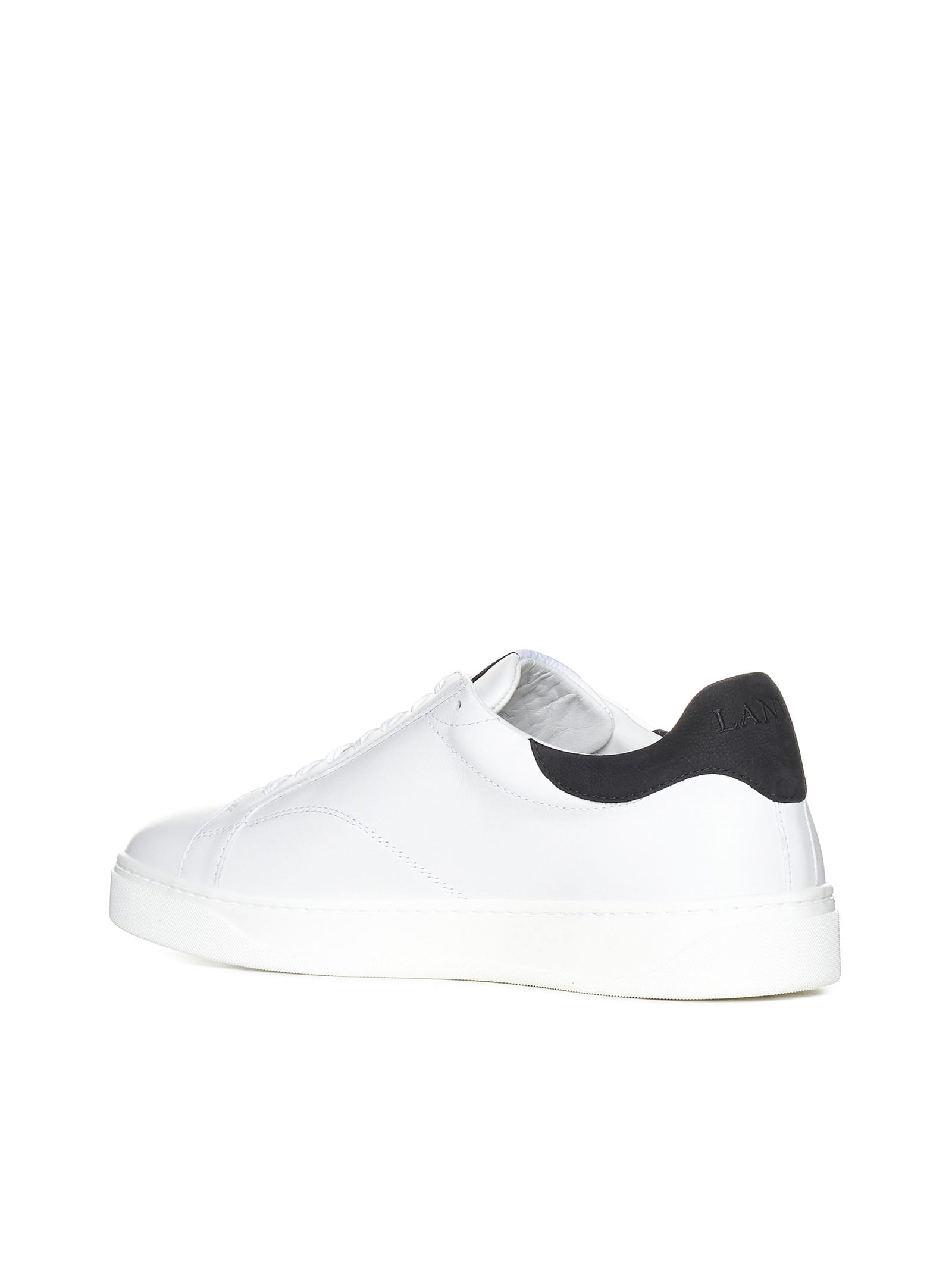 Shop Lanvin Sneakers In White Black