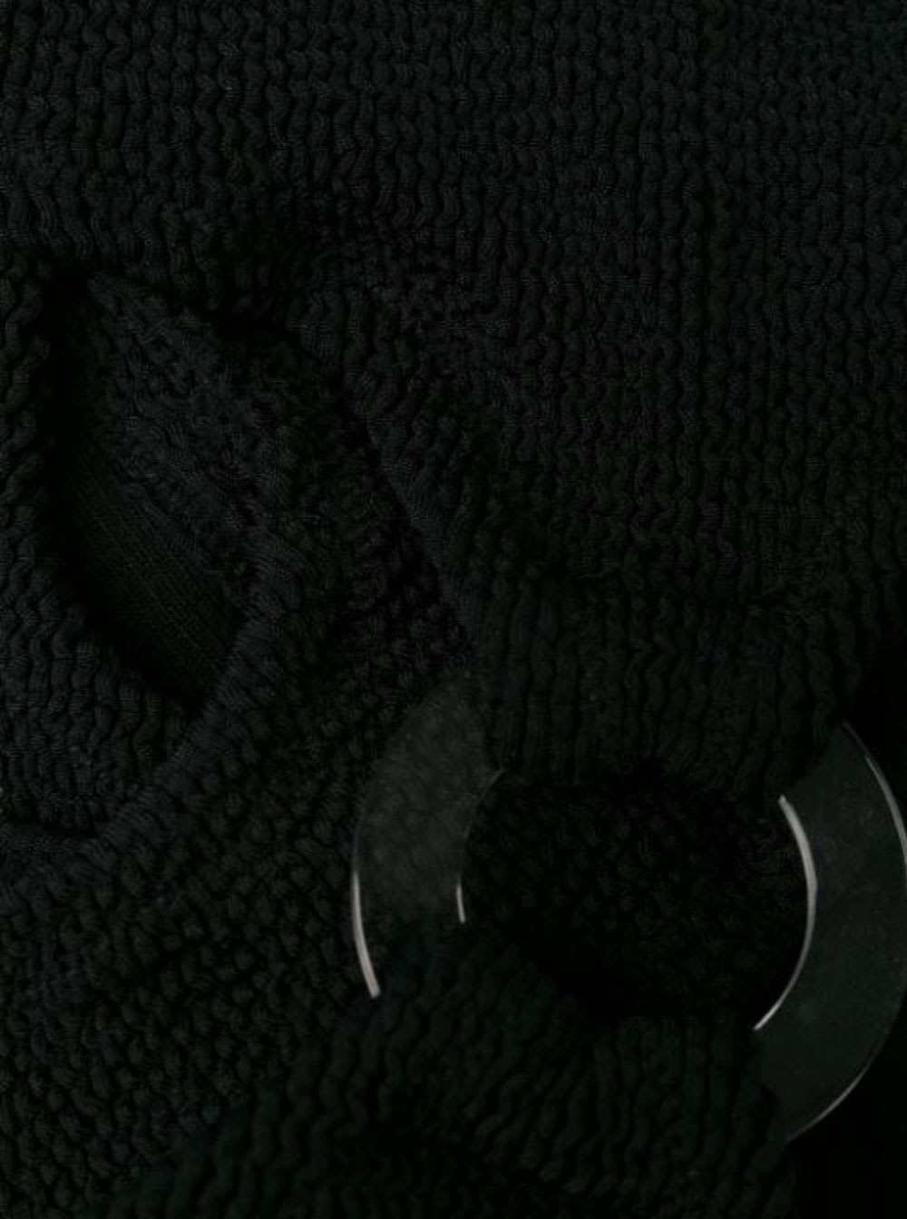 Shop Reina Olga Rein Olga Womans One-piece Swimsuit In Black Fine Ribbed Knit