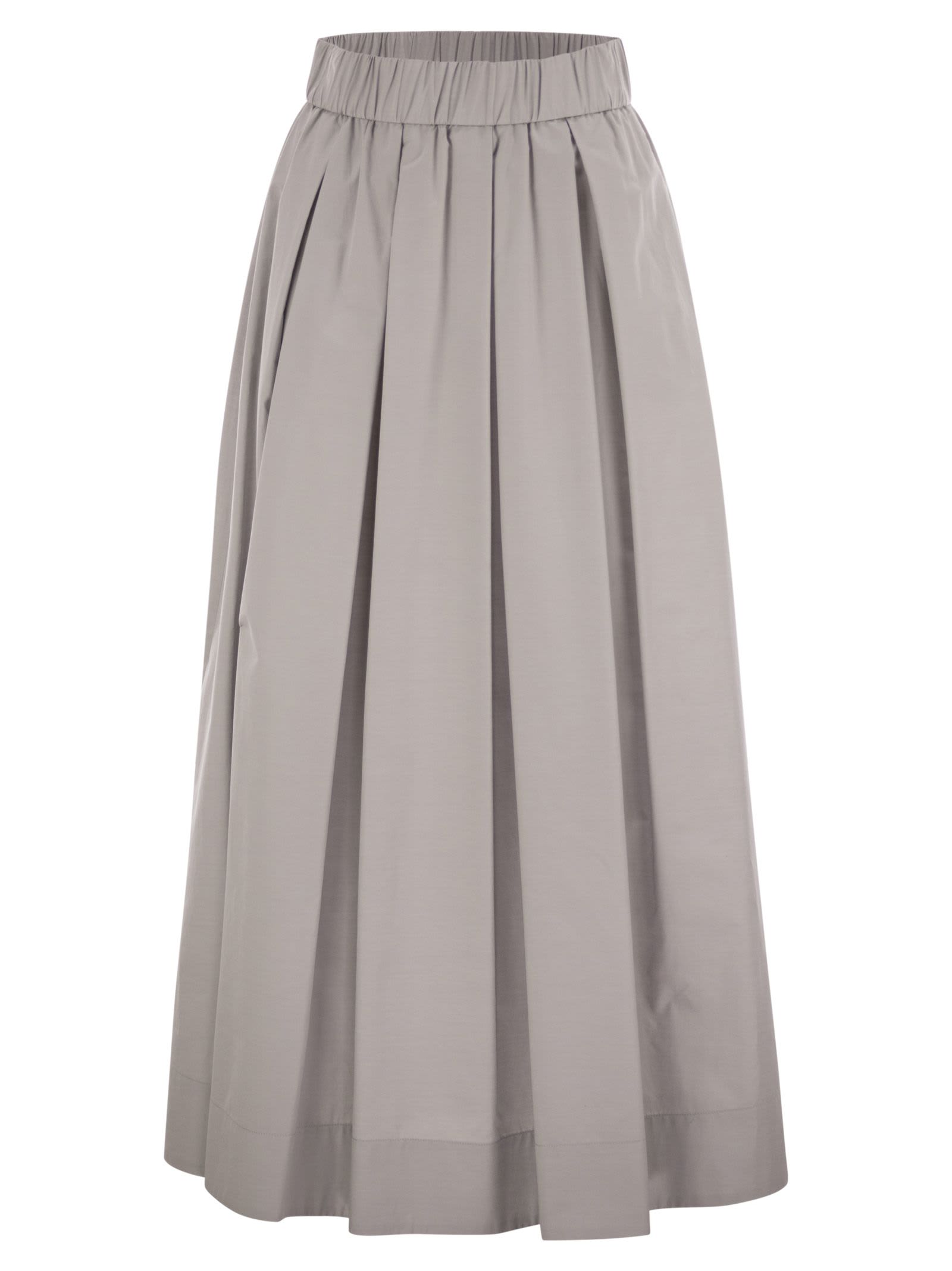 Peserico Long Skirt In Lightweight Canvas Parachute