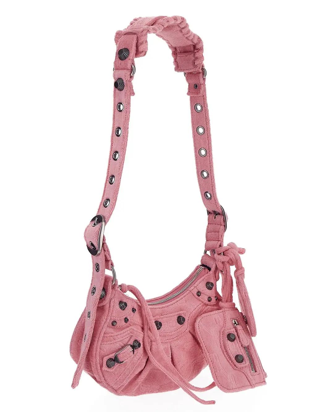 Shop Balenciaga Le Cagole Xs Sponge Bag In Pink