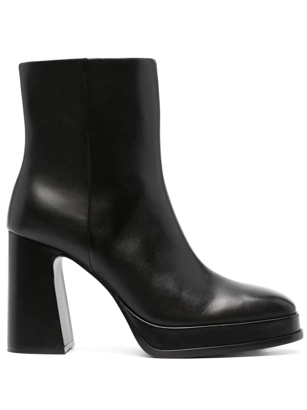 Shop Ash Alyx Pointed Ankle Boots With Inside Zip In Black
