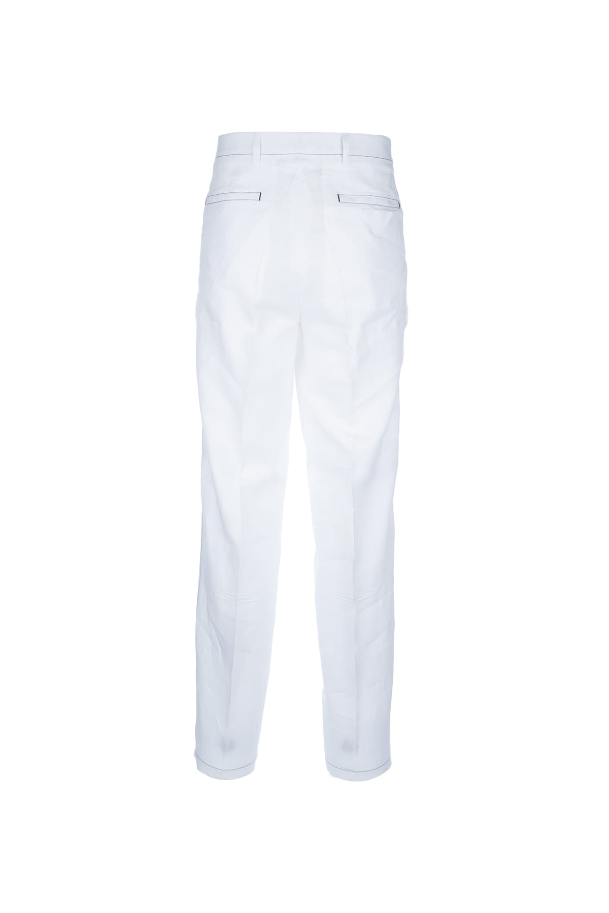 Prada Trousers Back Pockets Belt Loops Front Pleats