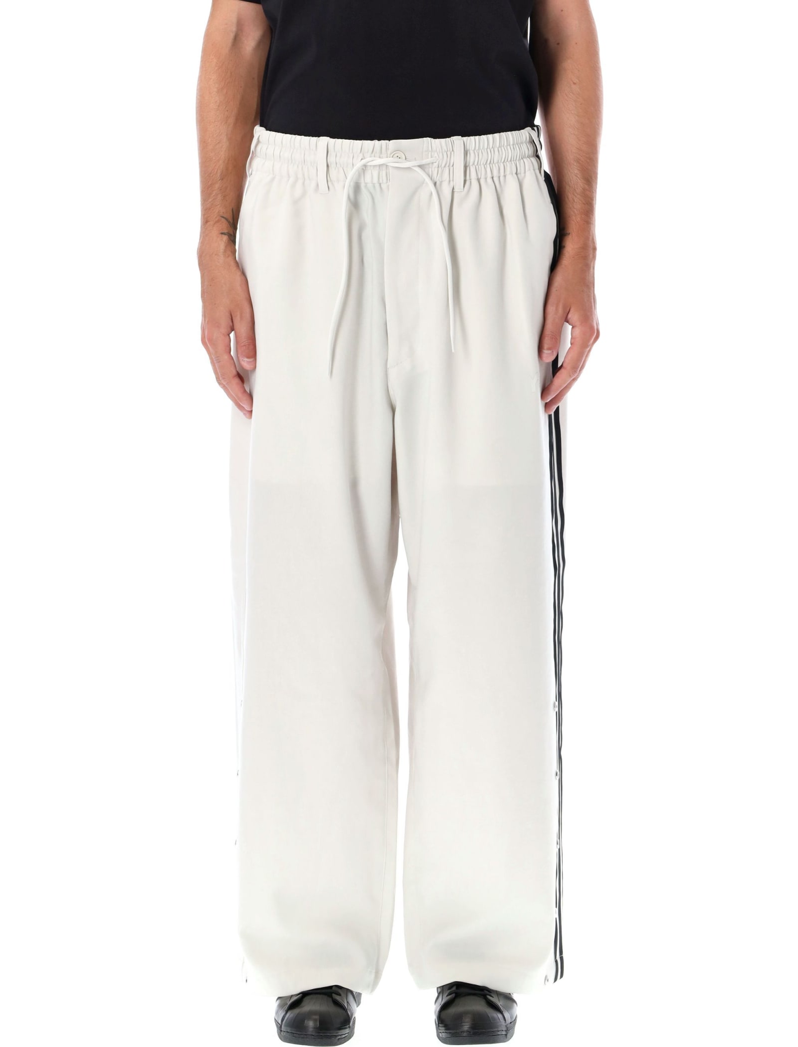 Shop Y-3 3 Stripes Track Pant Pants In Grey