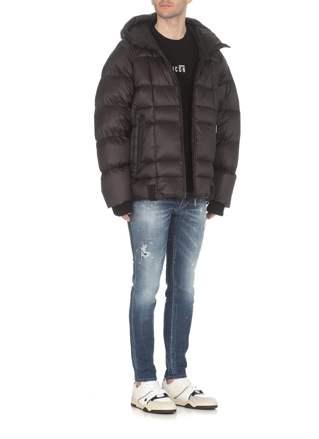 Dsquared2 Cotton Icon Slim Fit T-shirt In Black