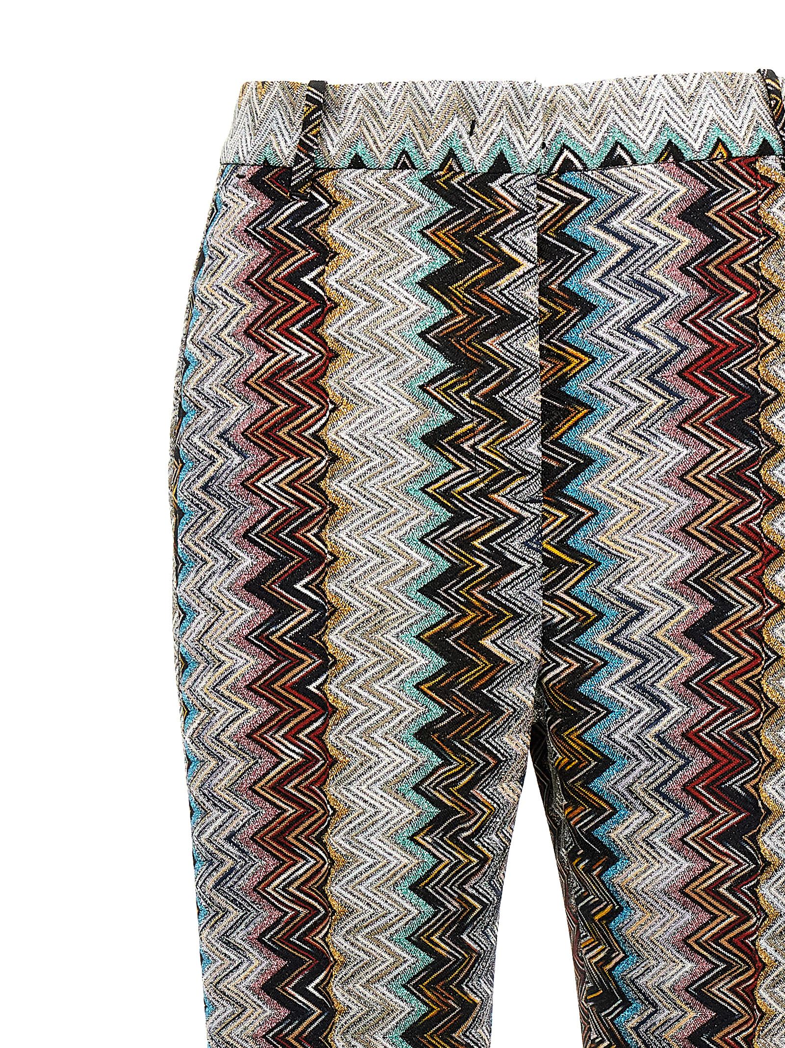 Shop Missoni Zig Zag Lamé Pants In Multicolor