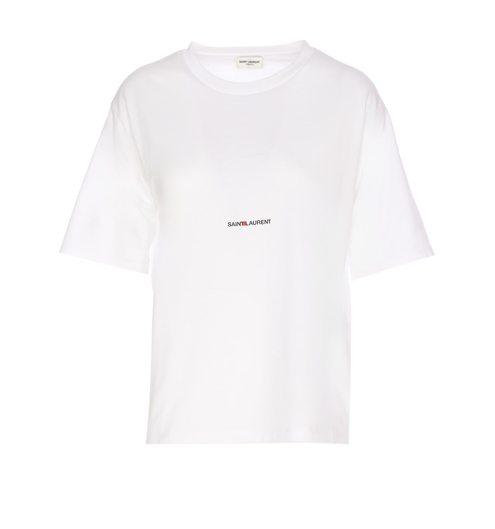 Shop Saint Laurent Rive Gauche T-shirt In White