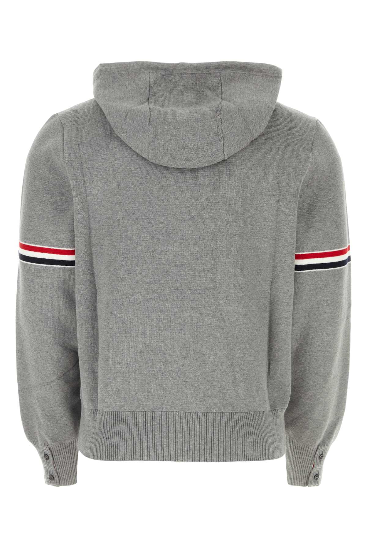 Shop Thom Browne Grey Cotton Sweatshirt In 055