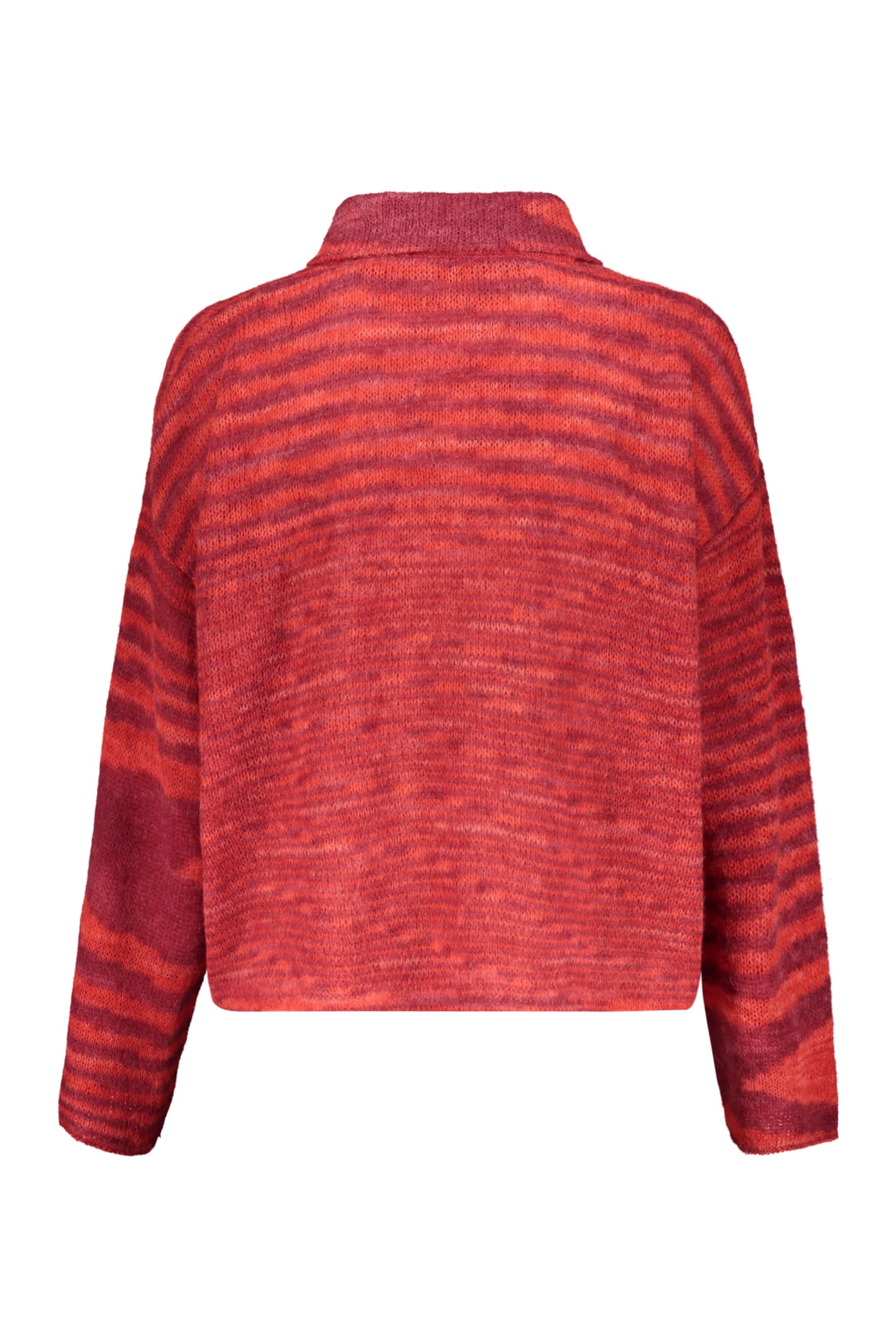 Shop Missoni Wool V-neck Sweater In Red