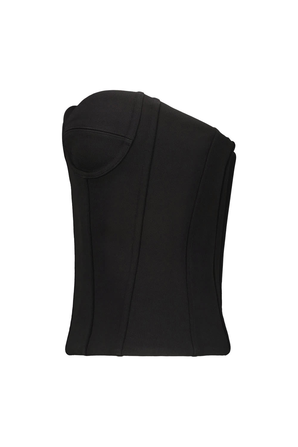 Shop Wardrobe.nyc Semi Matte Bustier In Blk Black