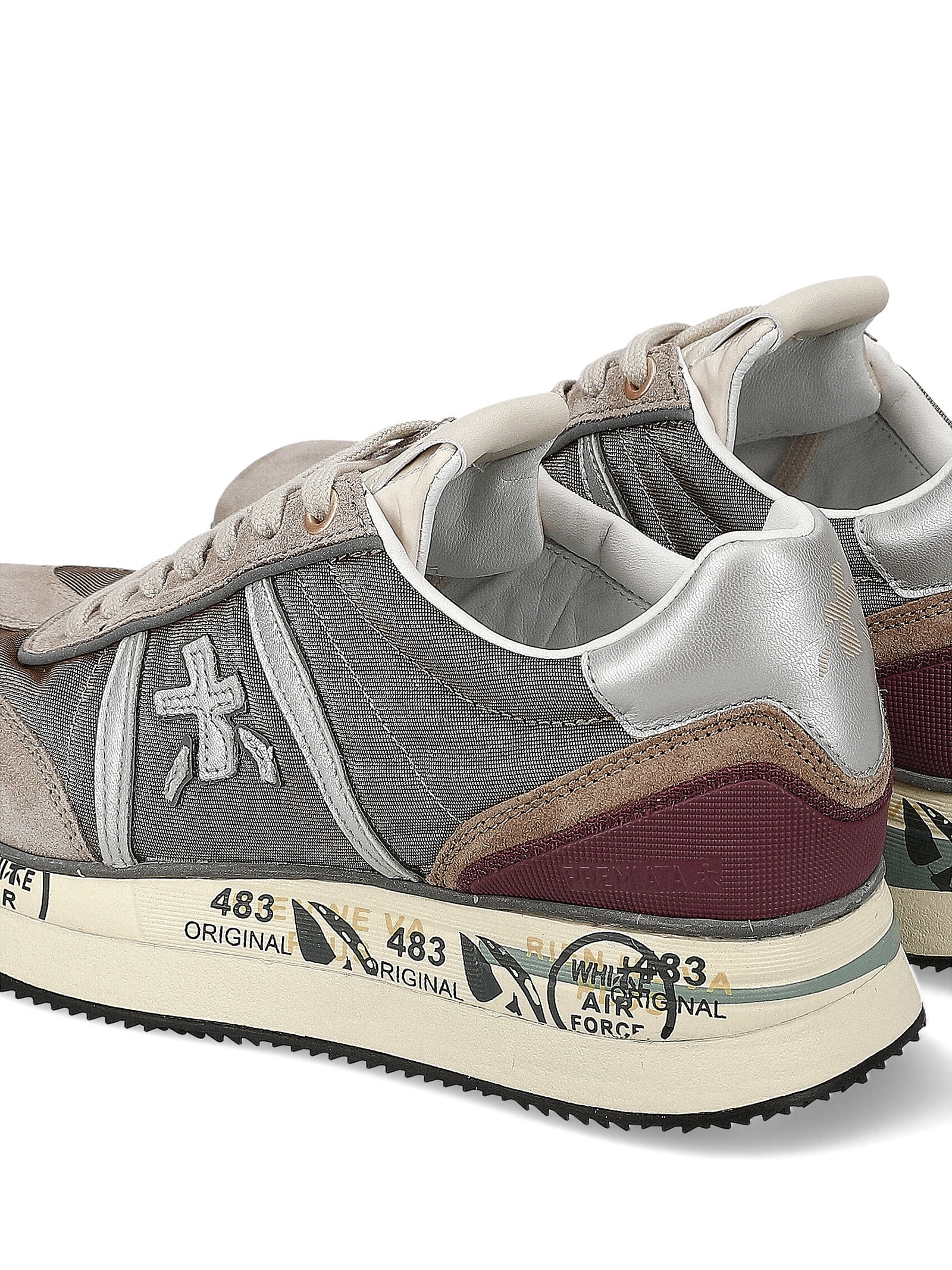 Shop White Premiata Sneaker Conny 6979 Grey In Grigio