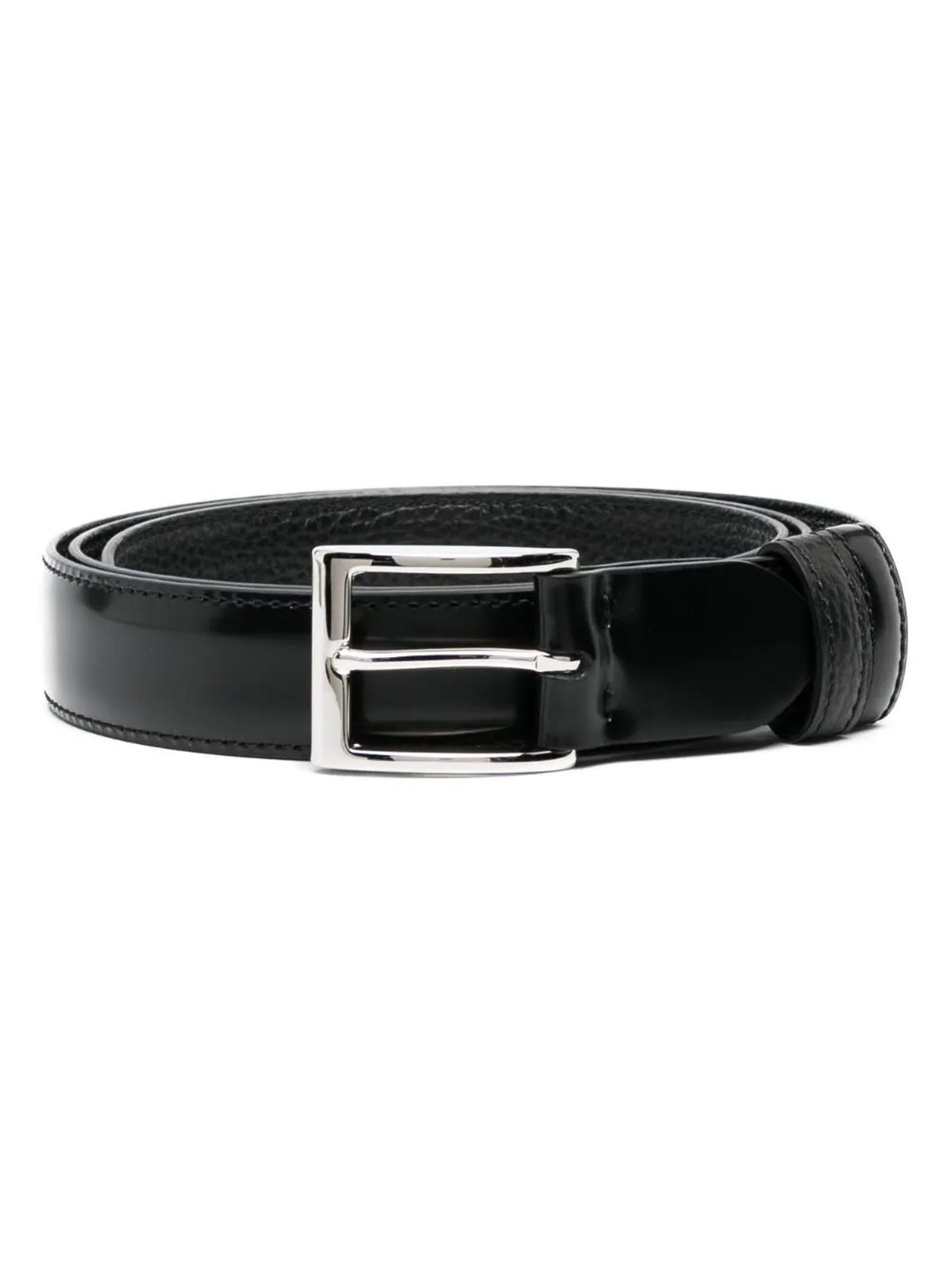 Shop Hogan Black Leather Belt
