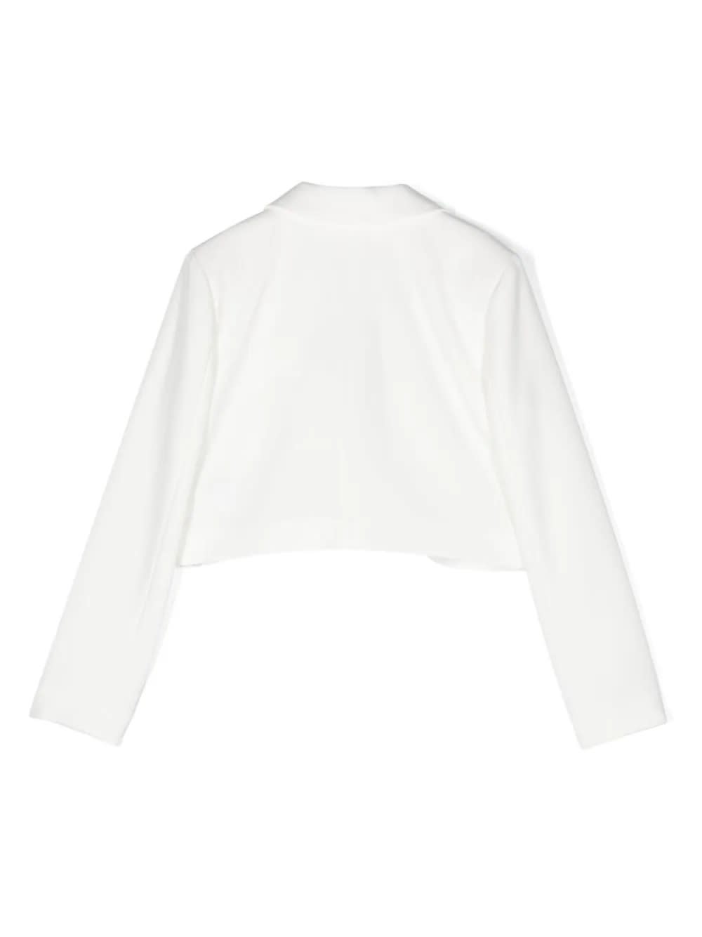 Shop Miss Blumarine Blazer Con Placca Logo In White