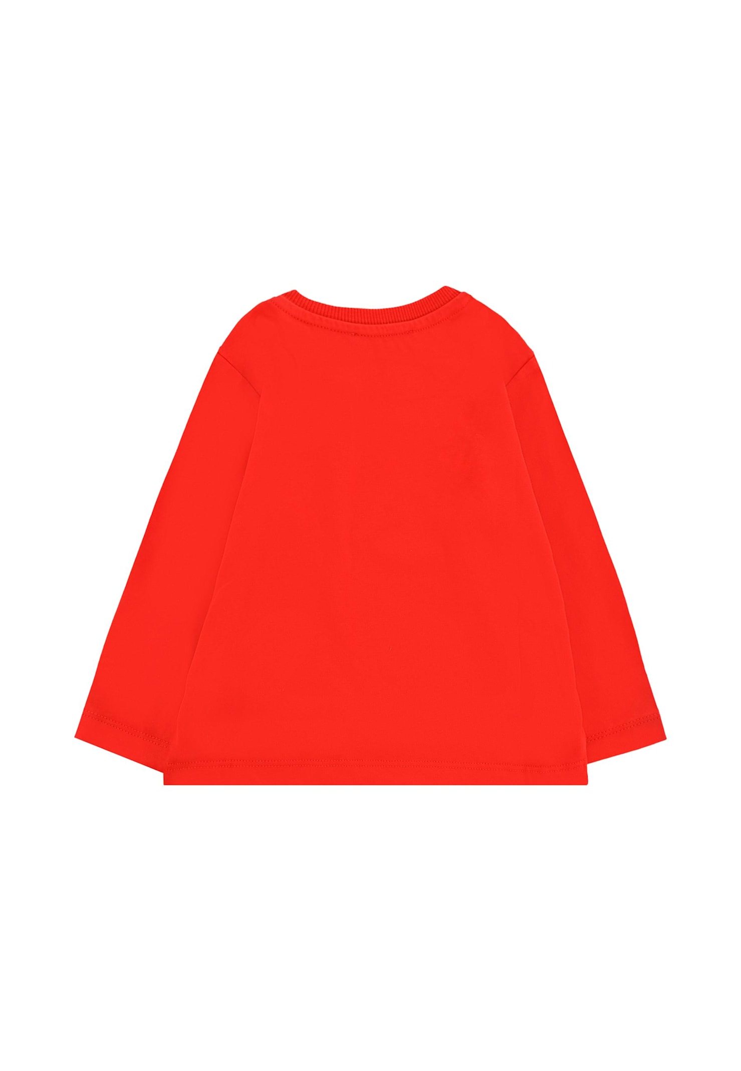 Moschino Red T-shirt For Babykids With Teddy Bear In Red